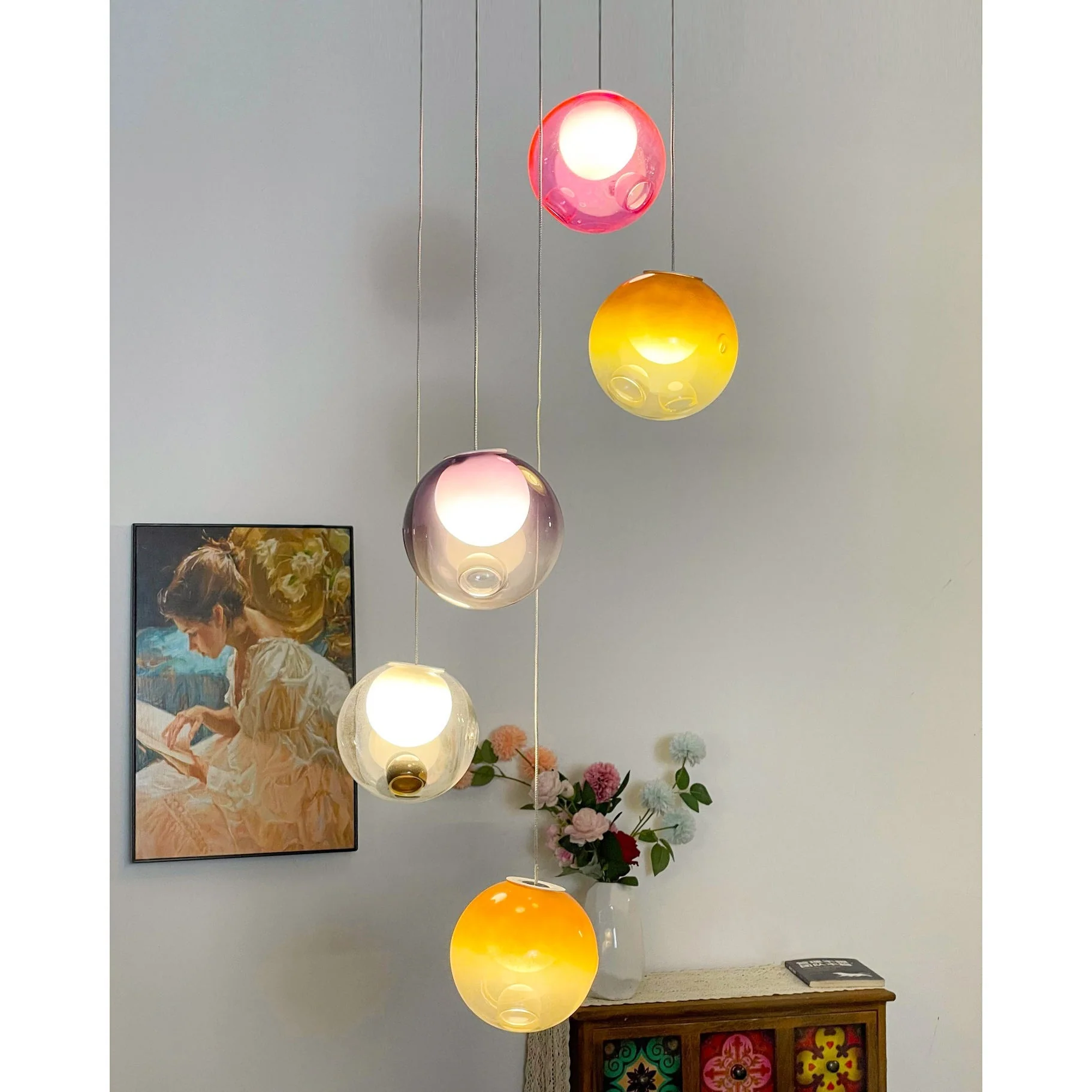 Haile Modern Glass Pendant Light - Image 29