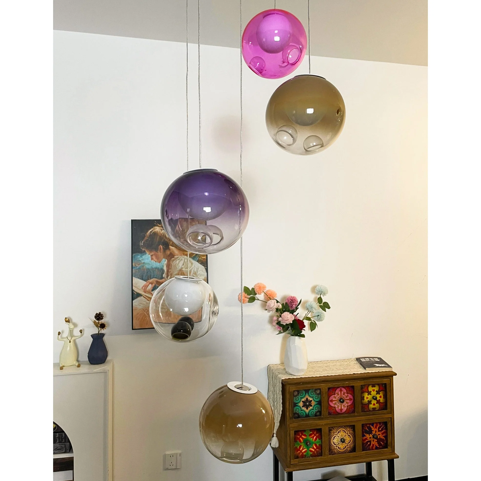 Haile Modern Glass Pendant Light - Image 30