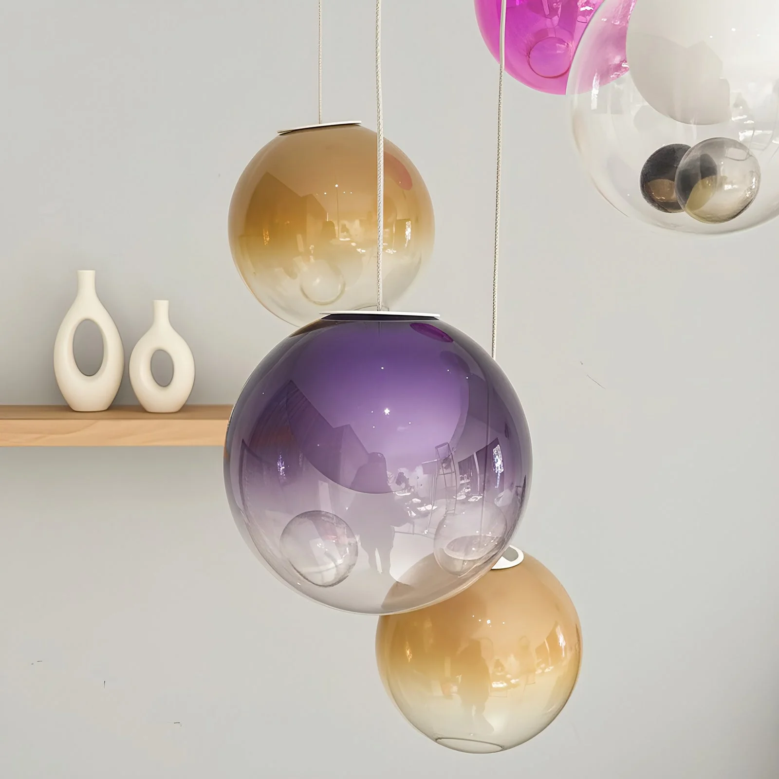 Haile Modern Glass Pendant Light - Image 4
