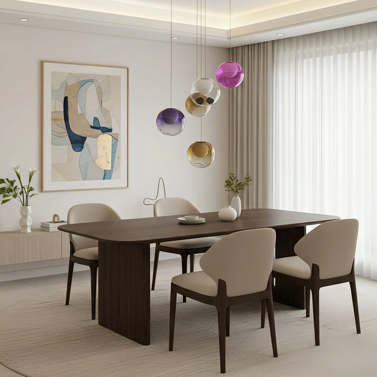 Haile Modern Glass Pendant Light - Image 5