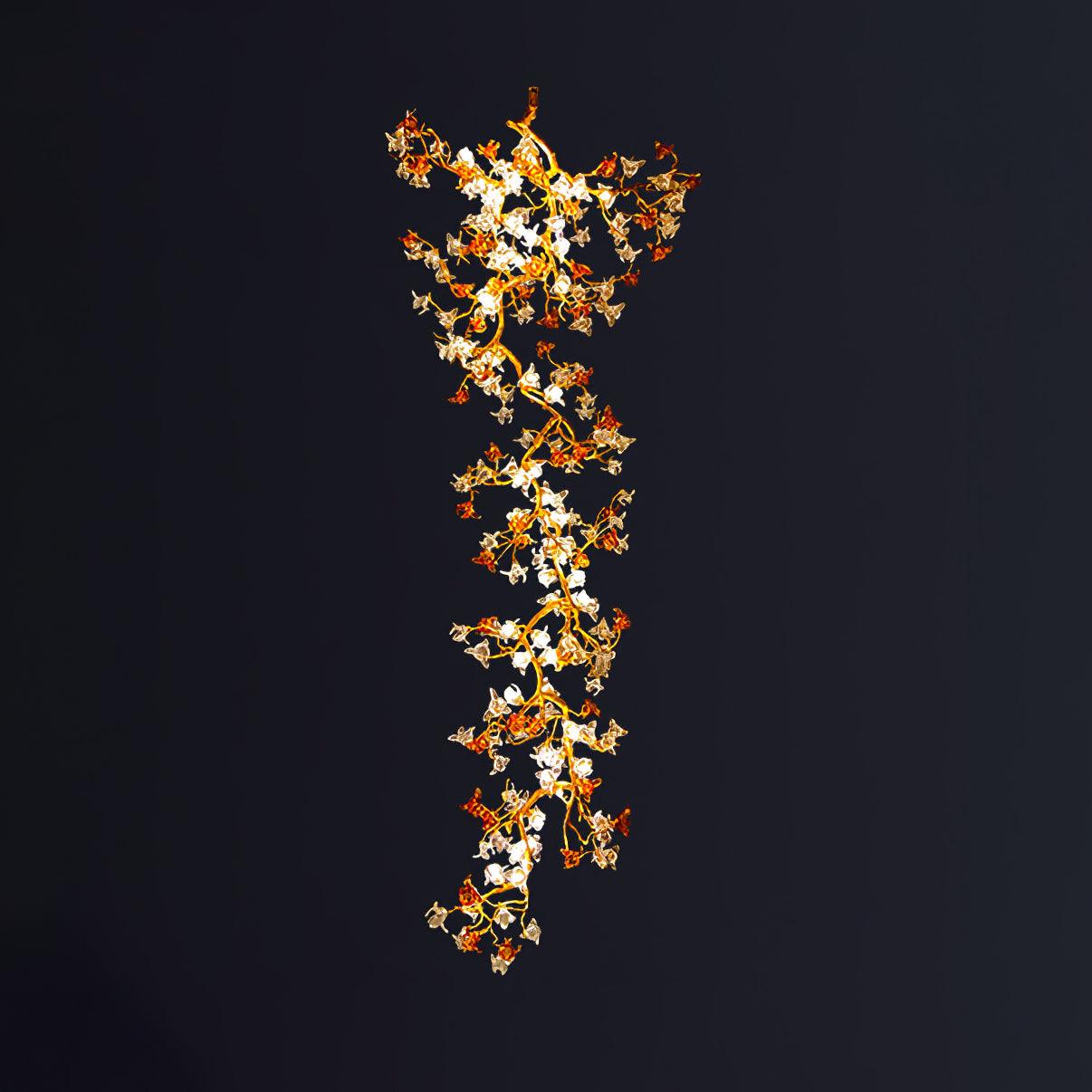 Aare Maple Branch Brass Crystal Chandelier - Image 10