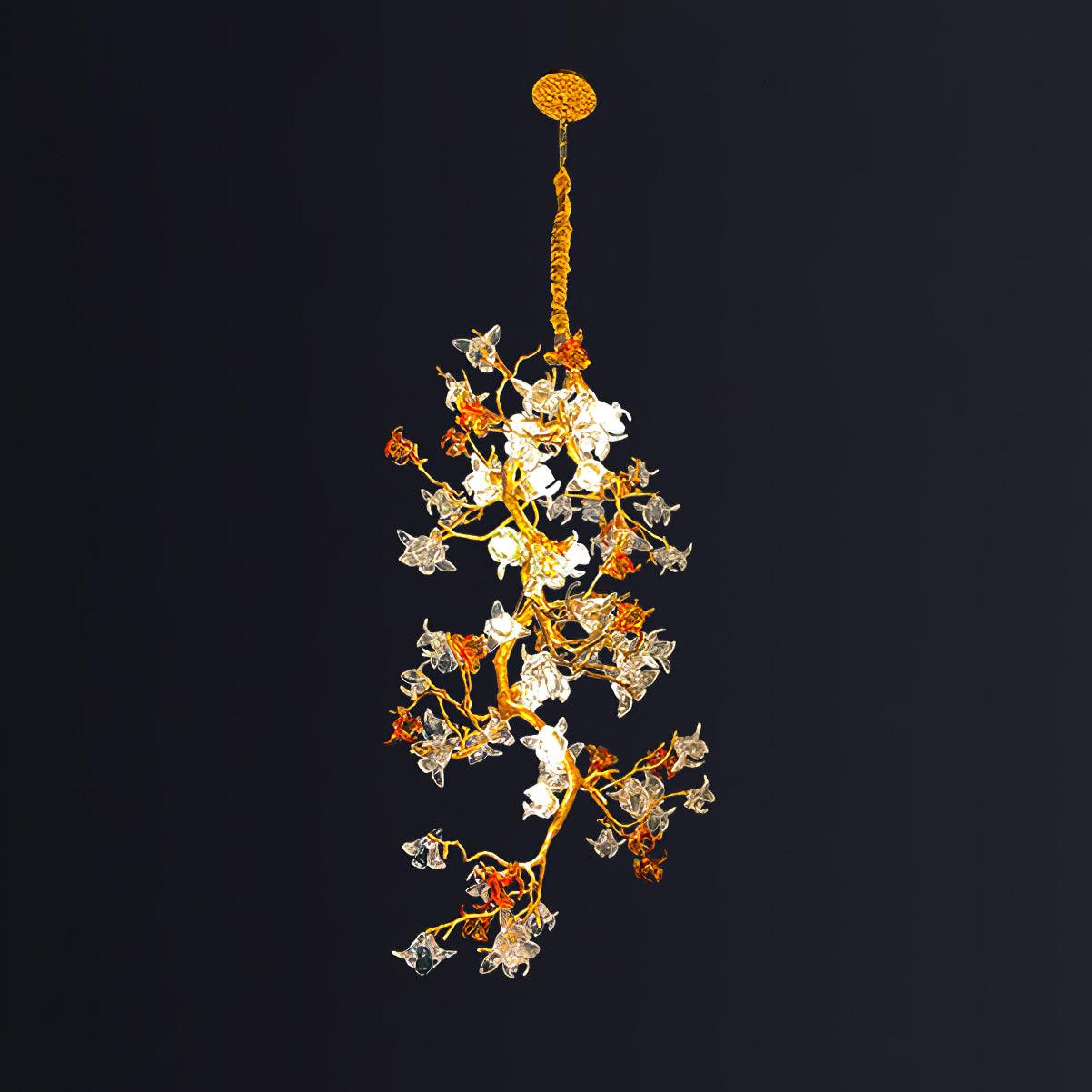 Aare Maple Branch Brass Crystal Chandelier - Image 11