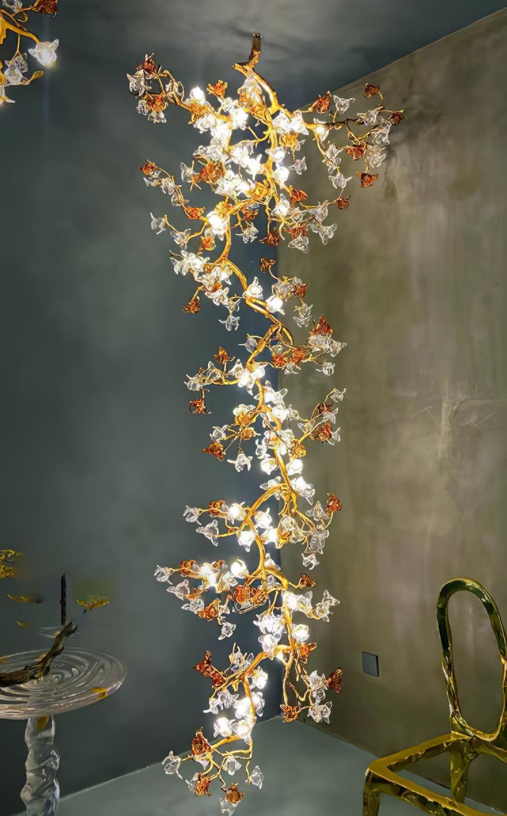 Aare Maple Branch Brass Crystal Chandelier - Image 22