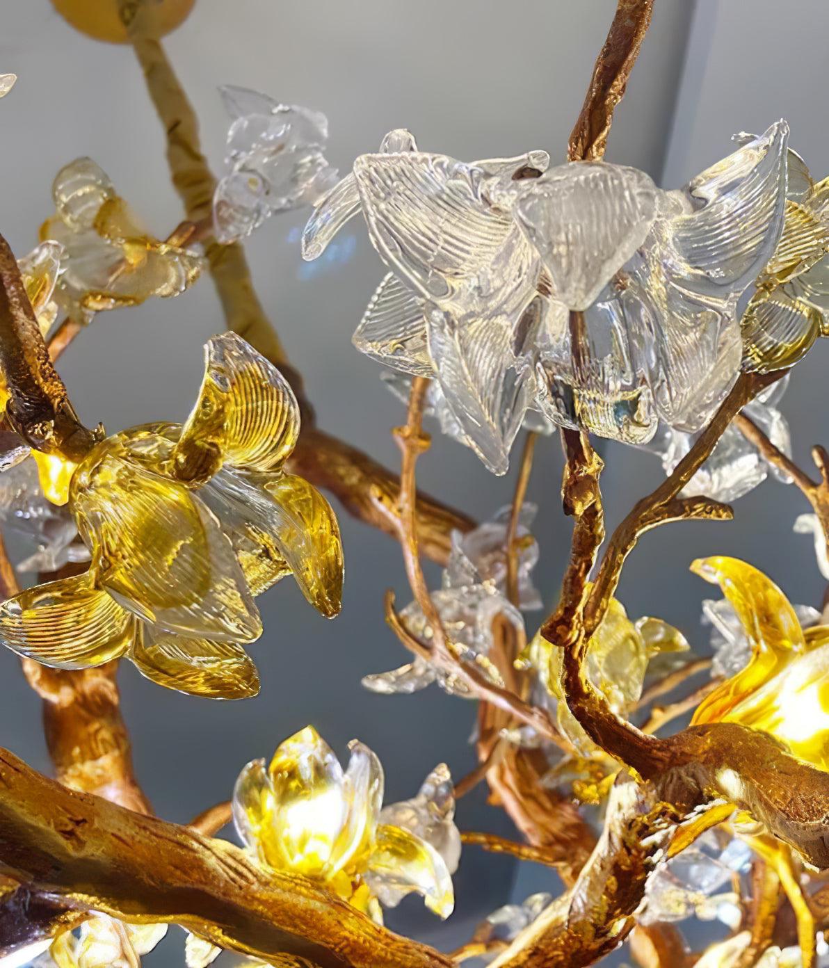 Aare Maple Branch Brass Crystal Chandelier - Image 24