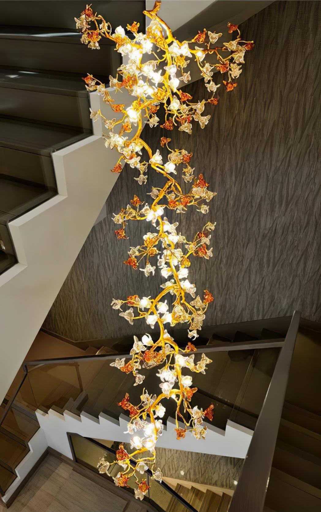 Aare Maple Branch Brass Crystal Chandelier - Image 26