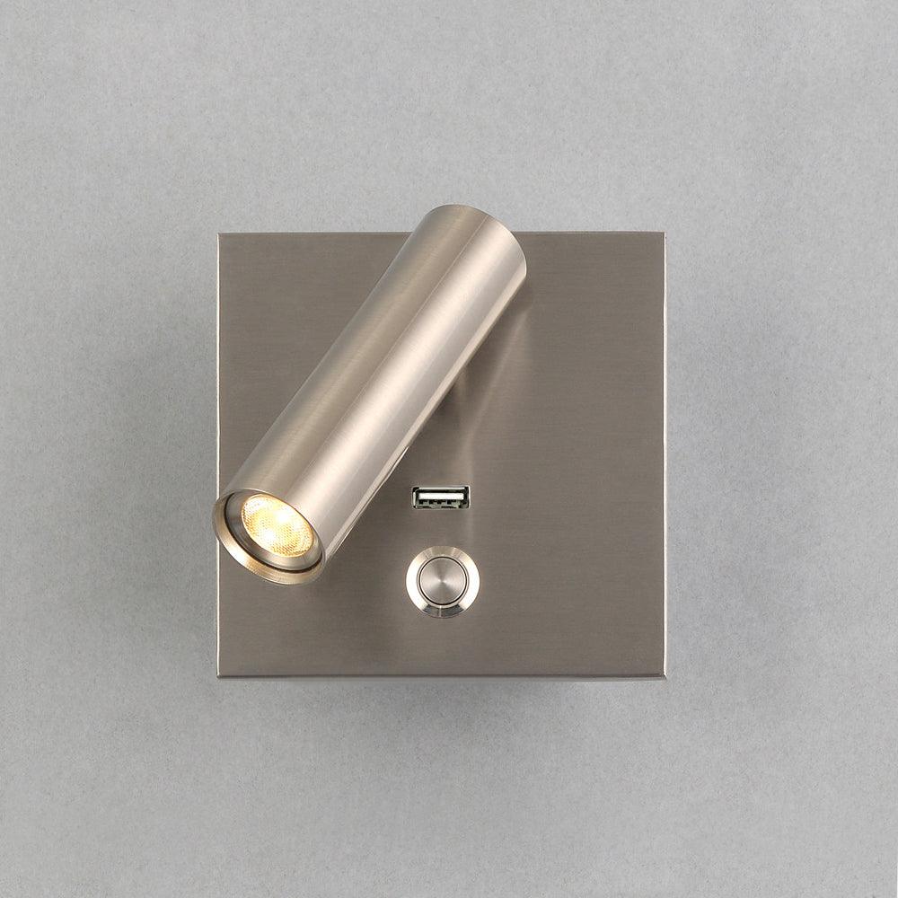 Aare Modern Minimalist Bedside USB Black Wall Light - Image 20