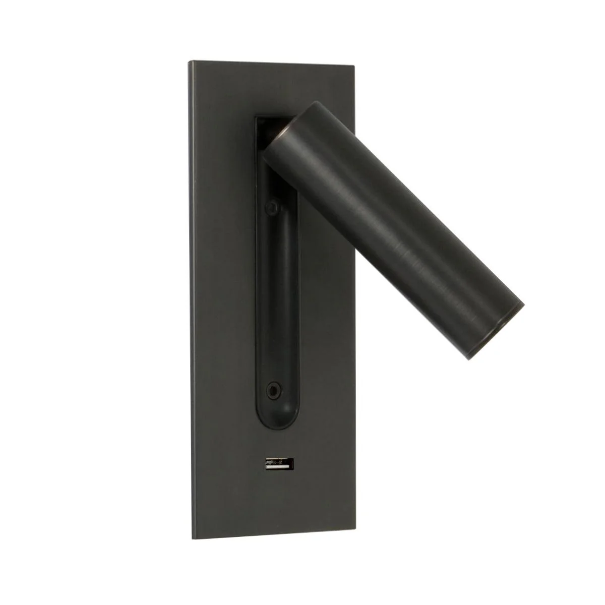 Aare Modern Minimalist Bedside USB Black Wall Light - Image 26