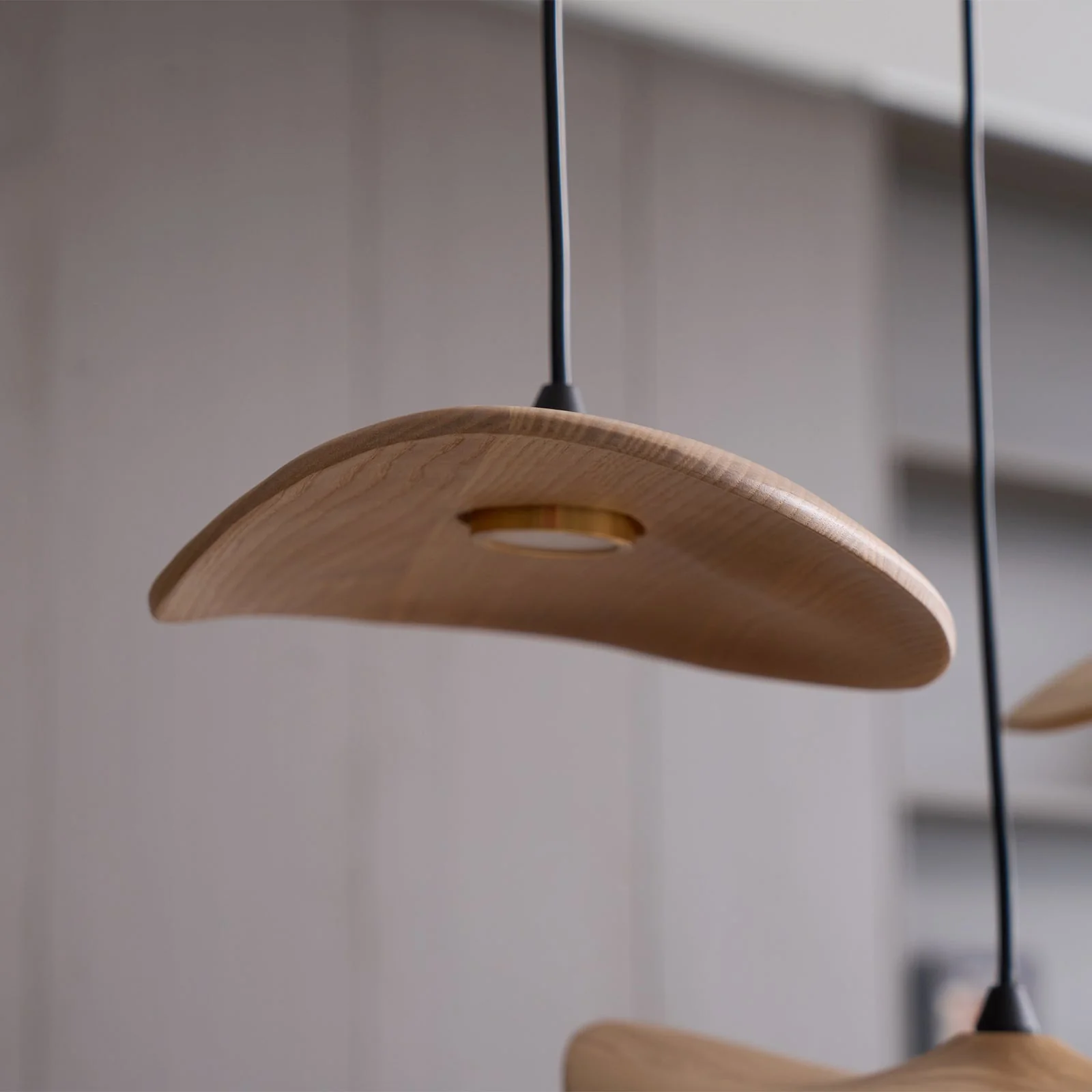 Abbott Modern Minimalist Empty Leaf Wood Chandelier - Image 43