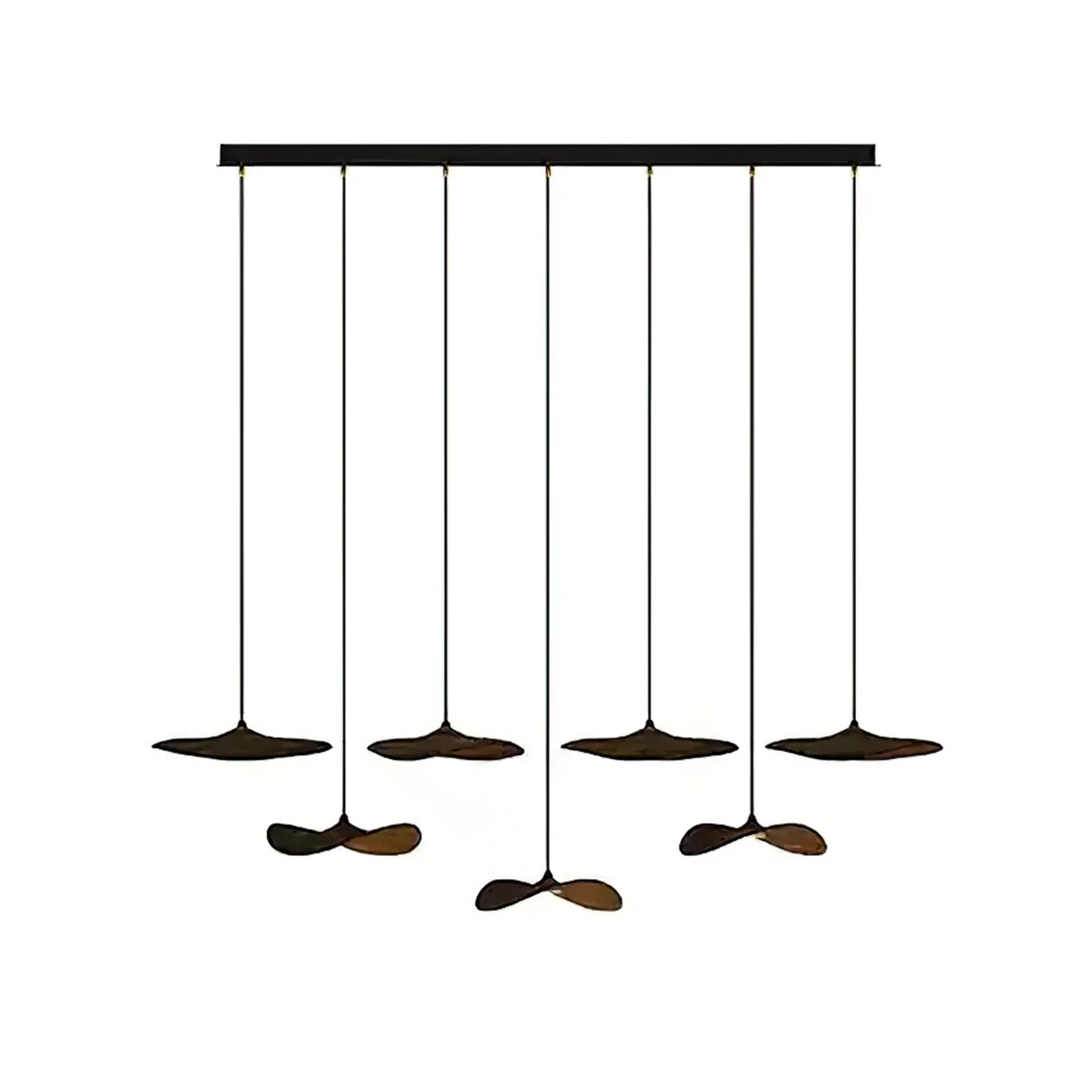 Abbott Modern Minimalist Empty Leaf Wood Chandelier - Image 70