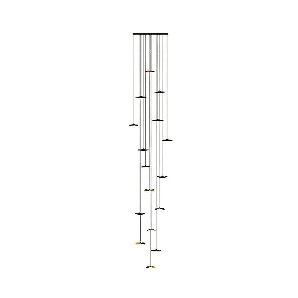 Abbott Modern Minimalist Empty Leaf Wood Chandelier - Image 82