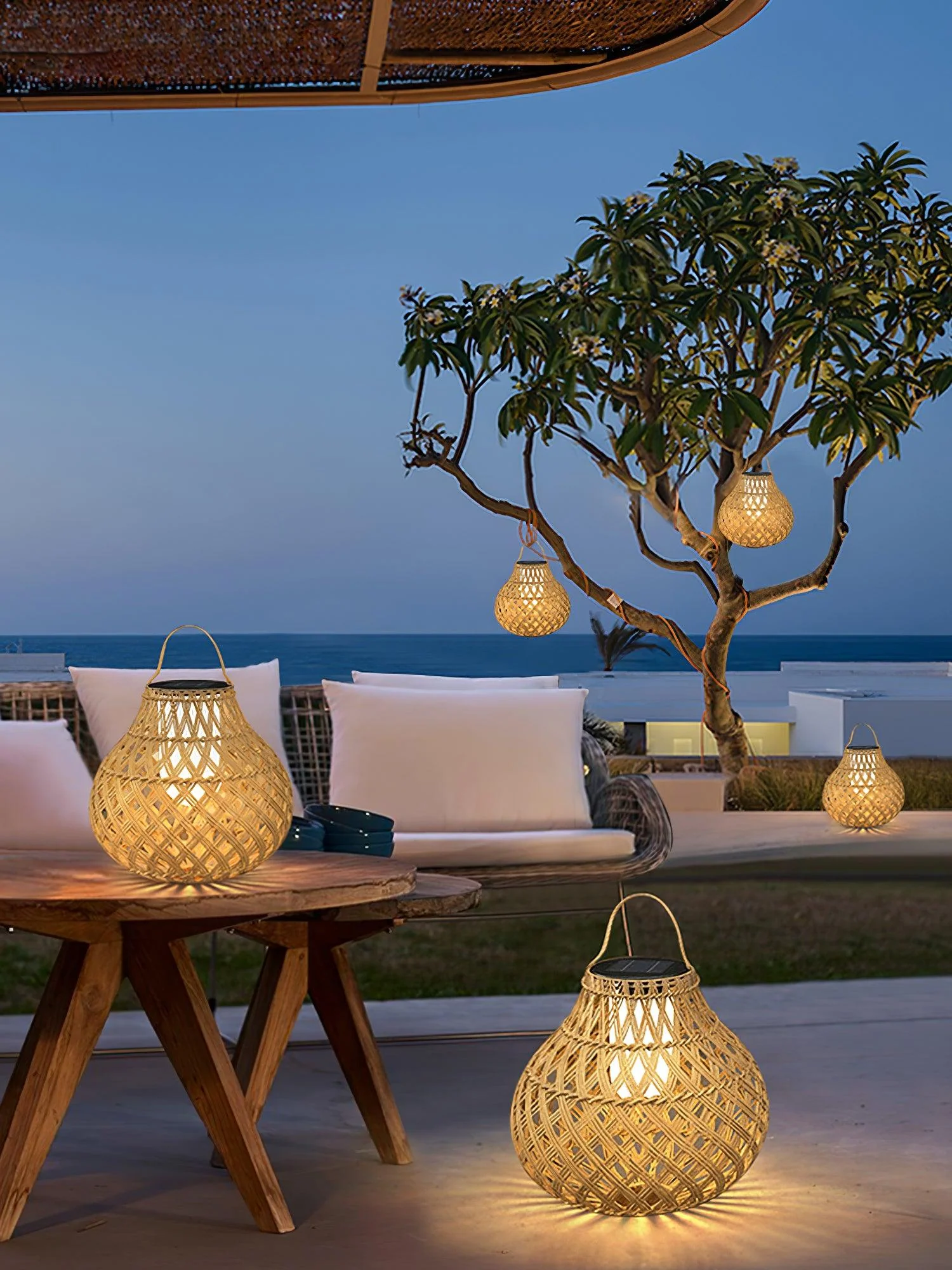 Abella Woven Sphere Lantern Outdoor Lamp - Image 20