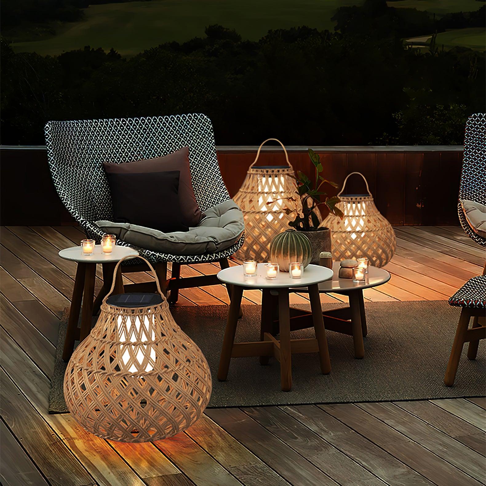 Abella Woven Sphere Lantern Outdoor Lamp - Image 45