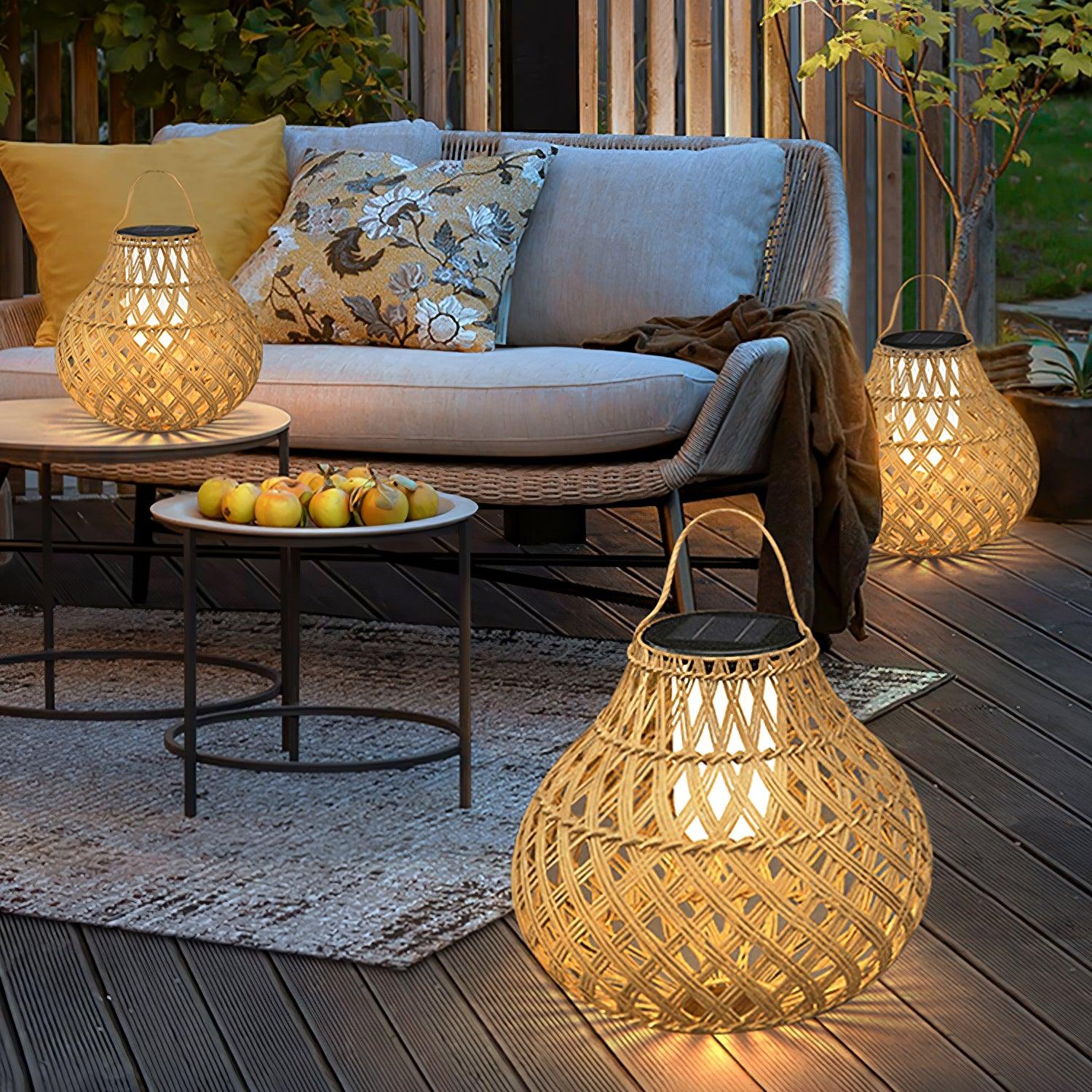 Abella Woven Sphere Lantern Outdoor Lamp - Image 60