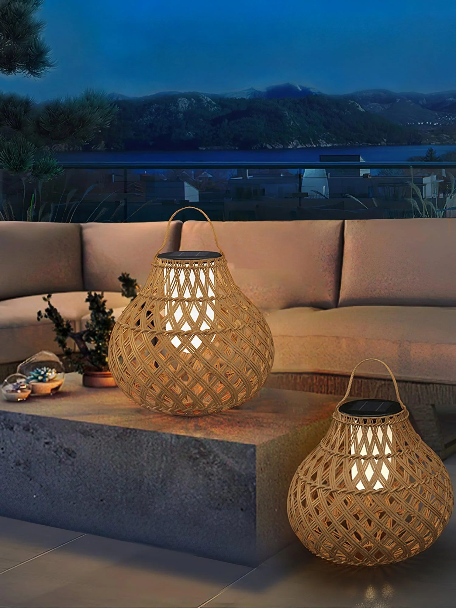 Abella Woven Sphere Lantern Outdoor Lamp - Image 64