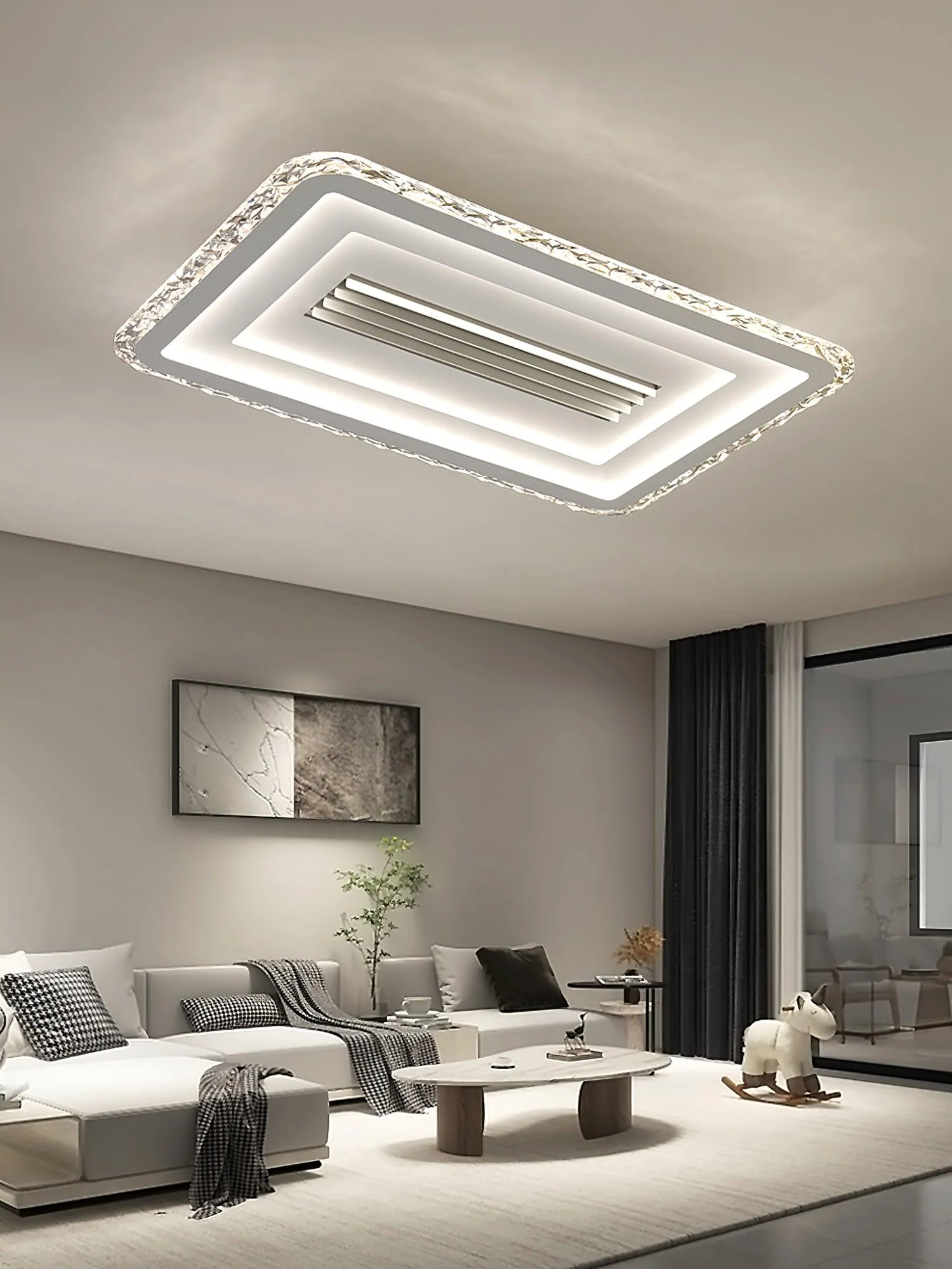 Ulthaara Modern Minimalist Ultrathin Rectangle Ceiling Lamp - Image 13