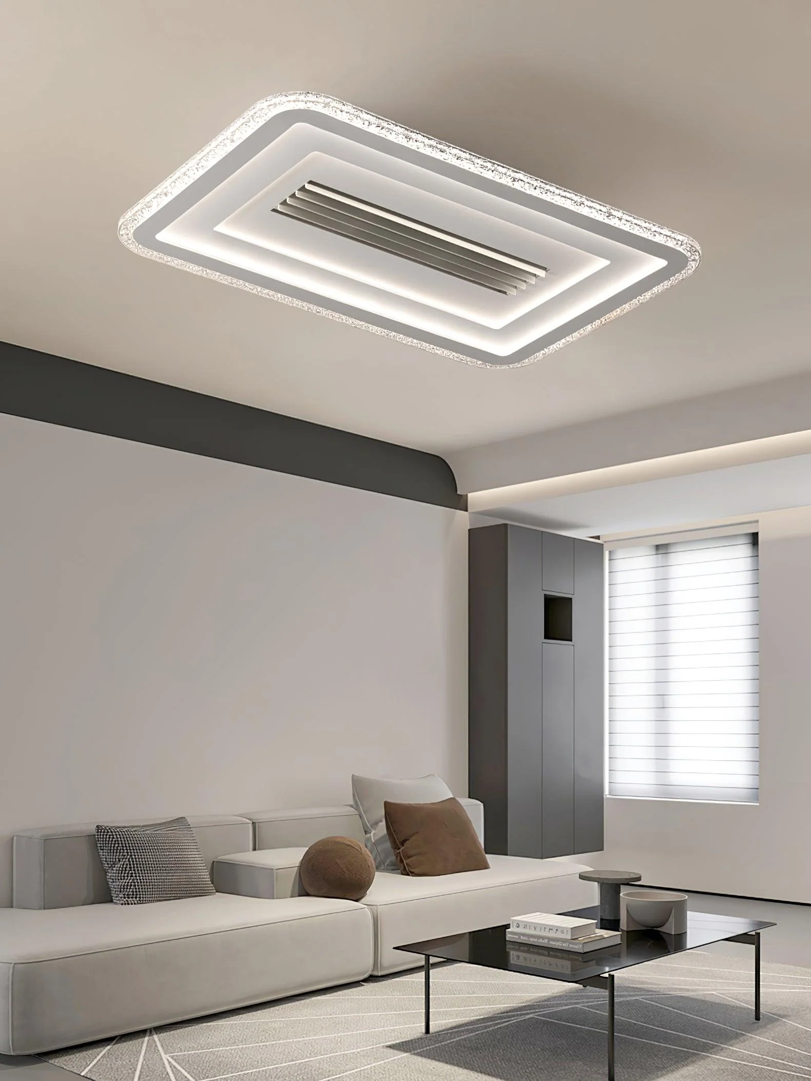 Ulthaara Modern Minimalist Ultrathin Rectangle Ceiling Lamp - Image 15