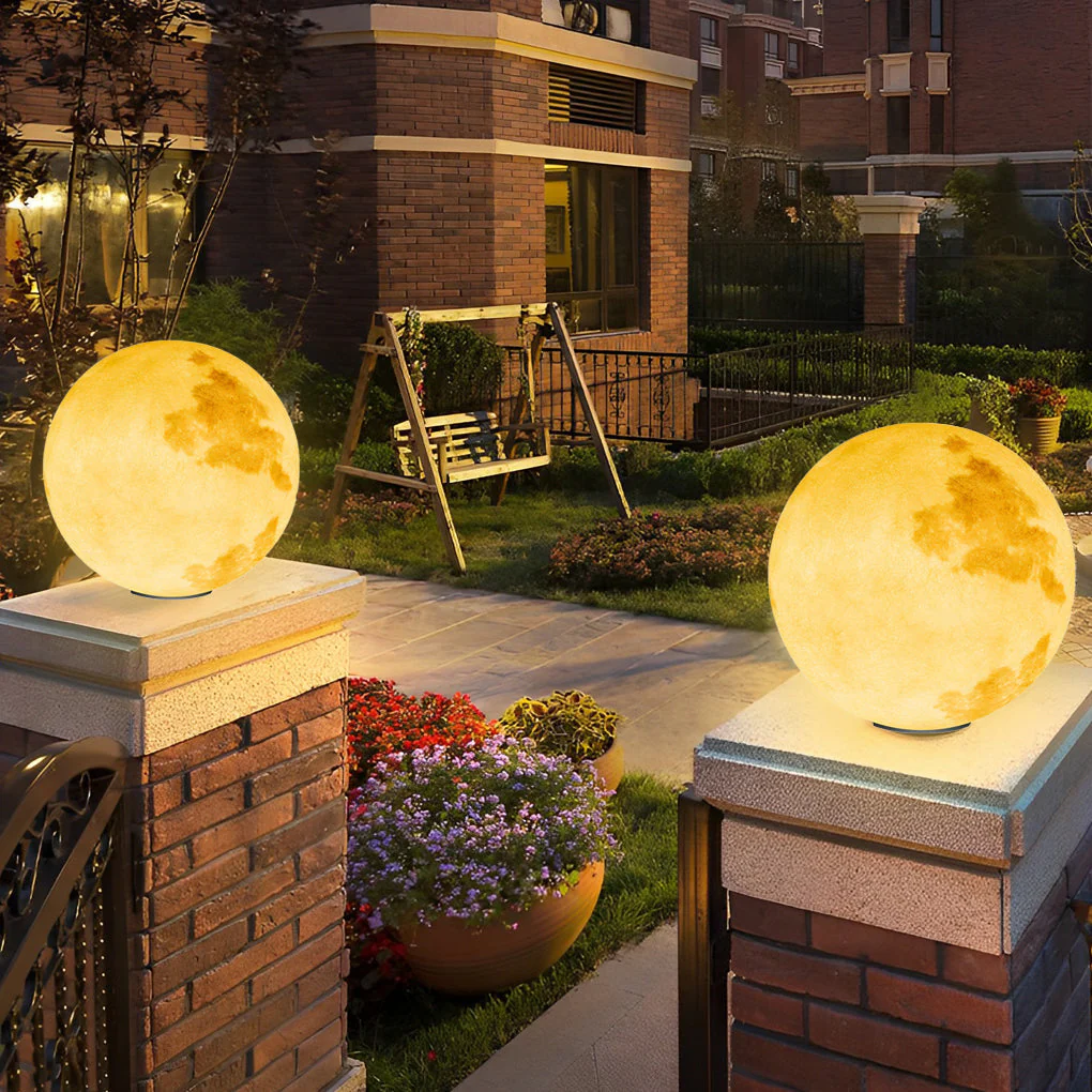 Admira Moon Pier-Mount Pillar PE Outdoor Post Light - Image 5