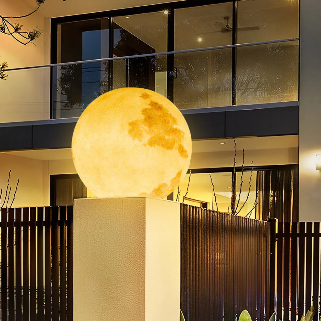 Admira Moon Pier-Mount Pillar PE Outdoor Post Light - Image 7