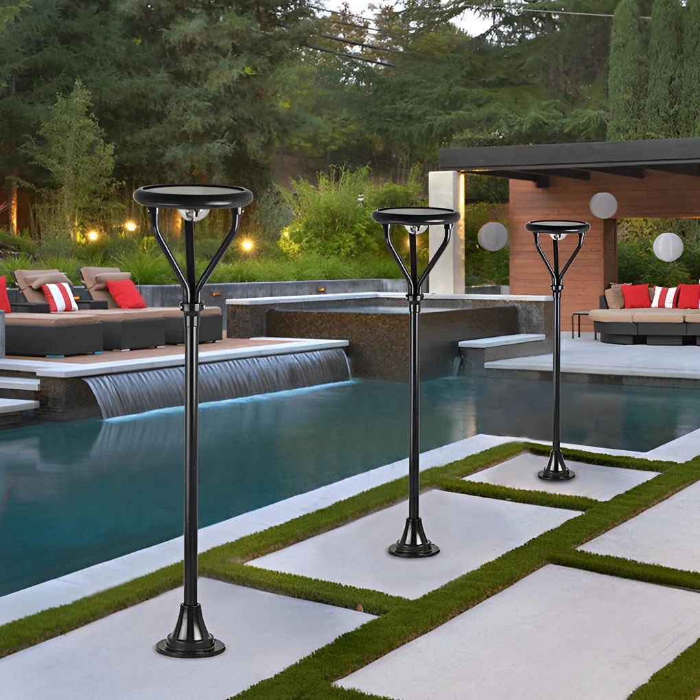 Adrienne Modern LED Post – Outdoor Round Light - Image 3