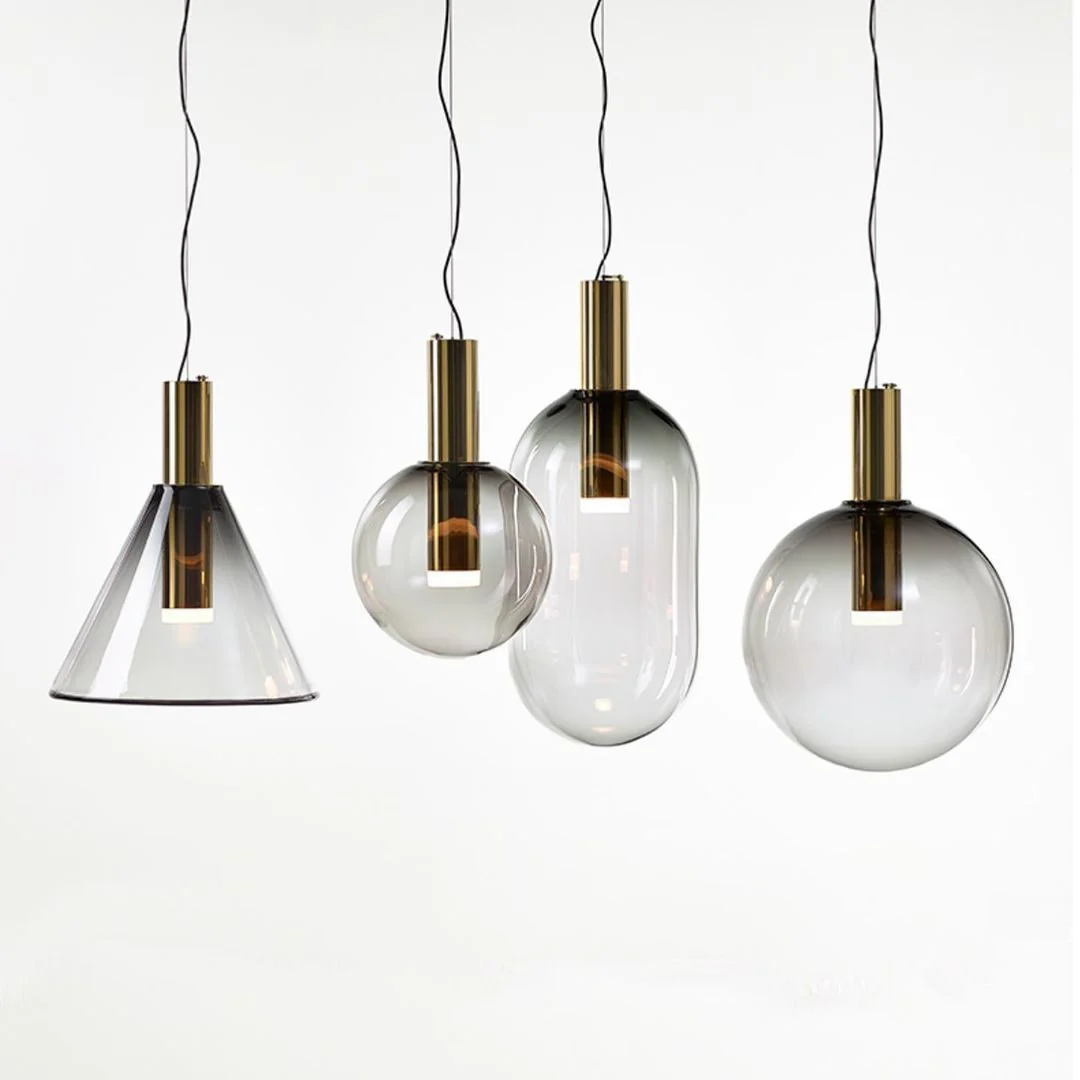 Aeris Minimalist Glass Pendant Lamp - Image 21