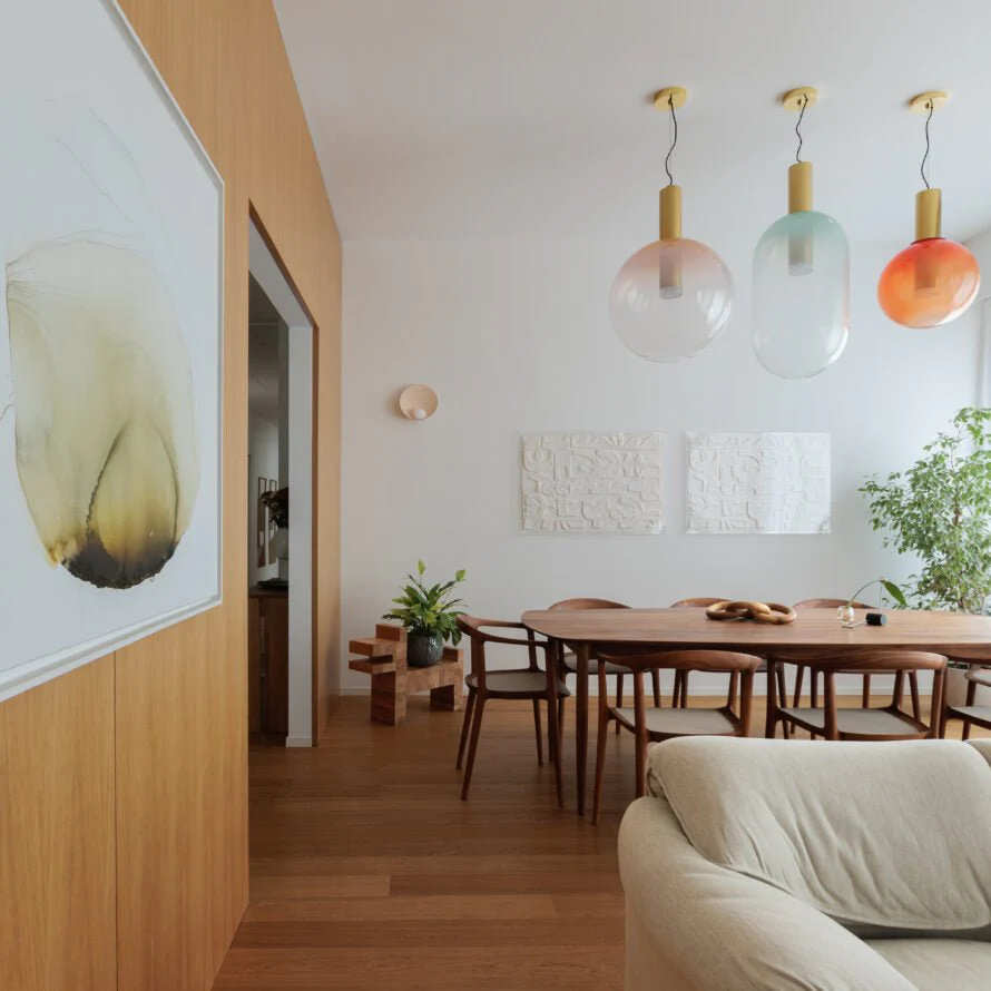 Aeris Minimalist Glass Pendant Lamp - Image 63