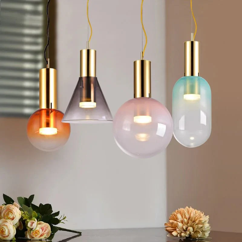 Aeris Minimalist Glass Pendant Lamp - Image 66
