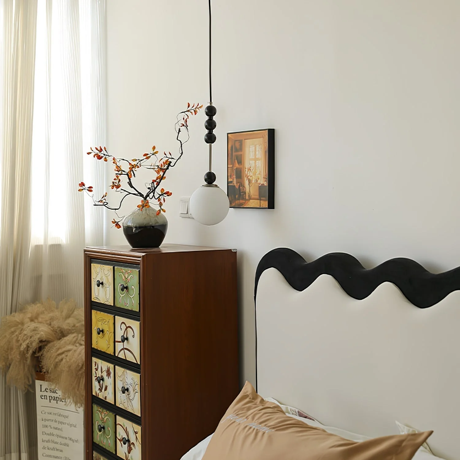 Aeris Minimalist Wood Pendant Lamp - Image 10