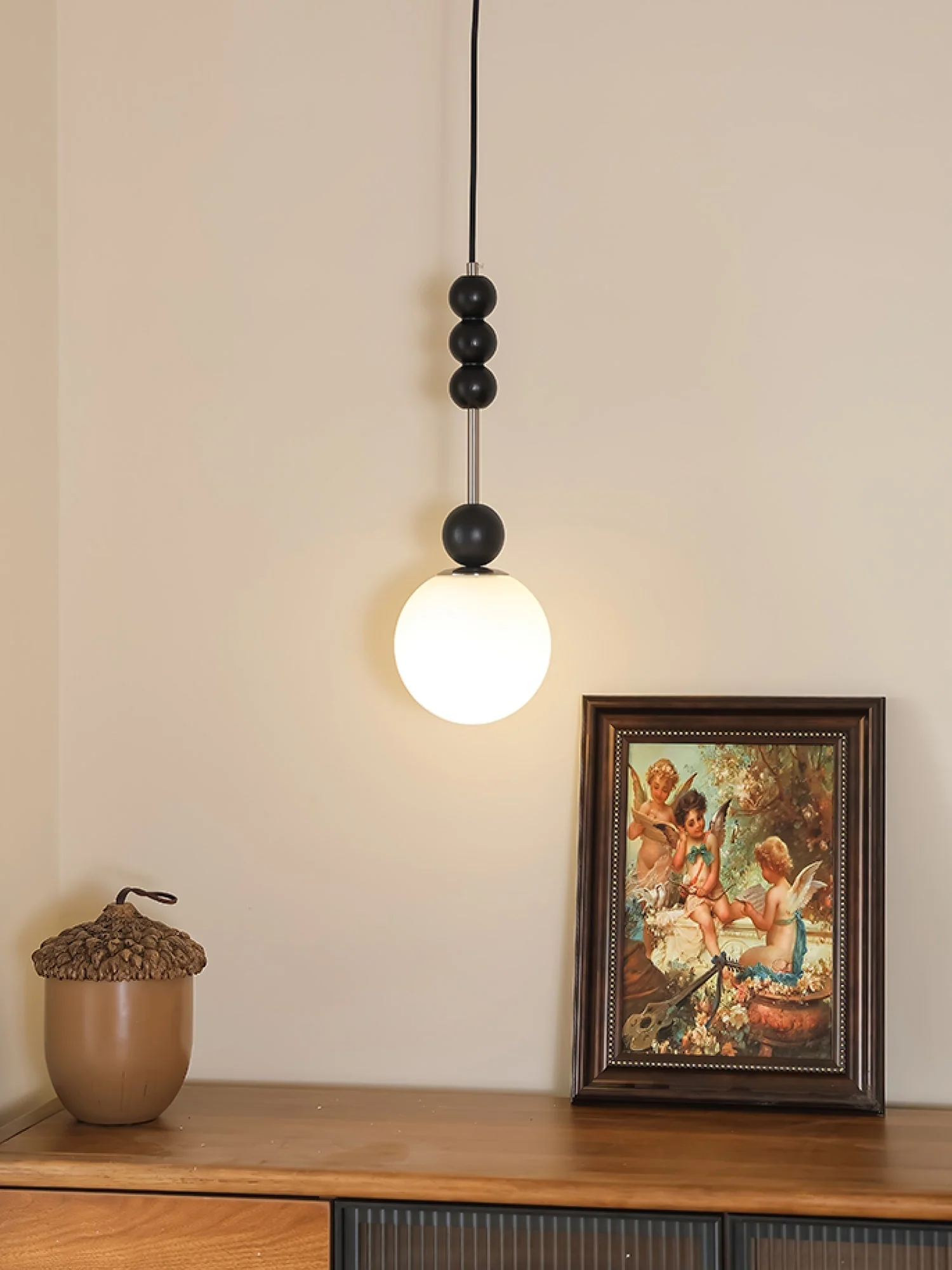 Aeris Minimalist Wood Pendant Lamp - Image 14