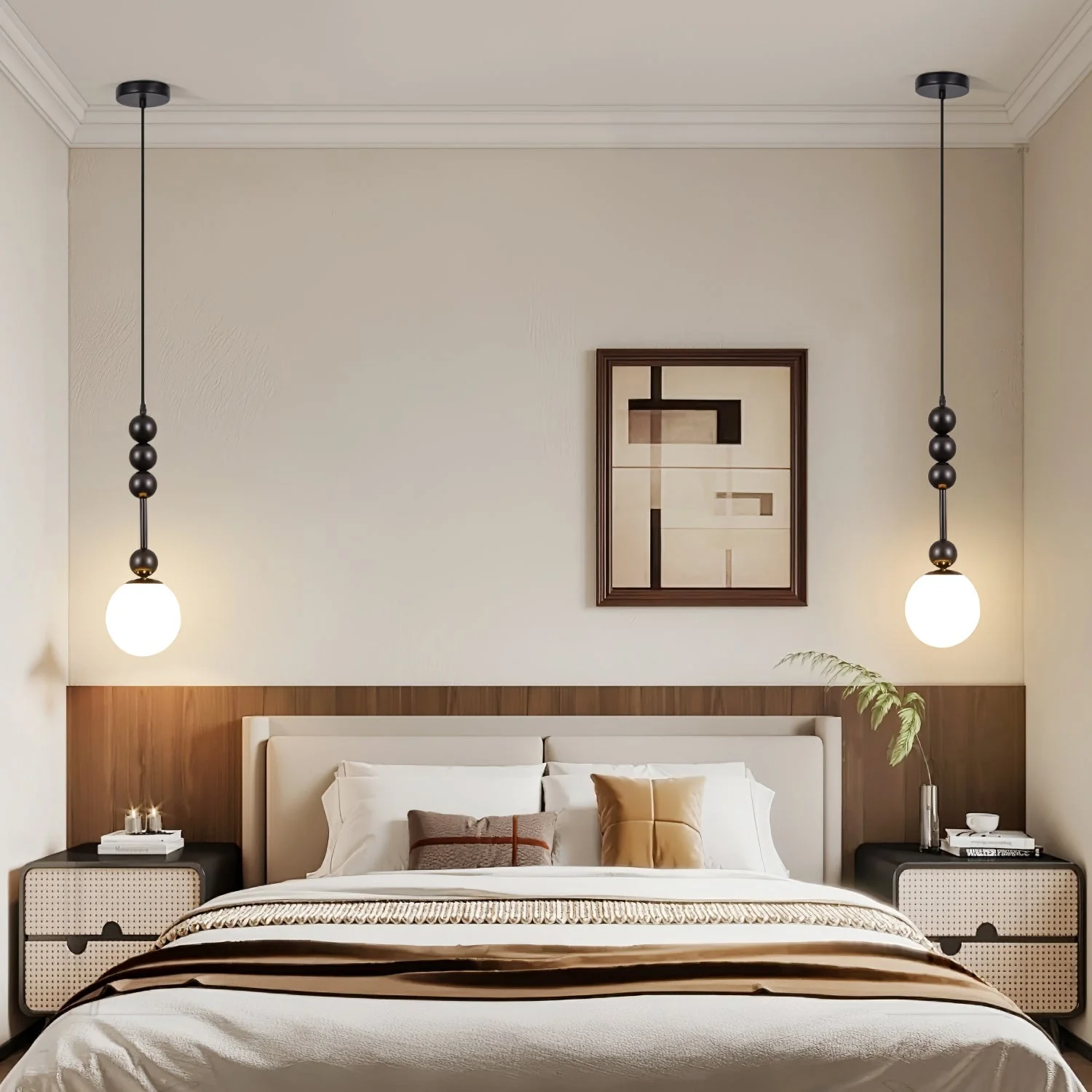 Aeris Minimalist Wood Pendant Lamp - Image 2