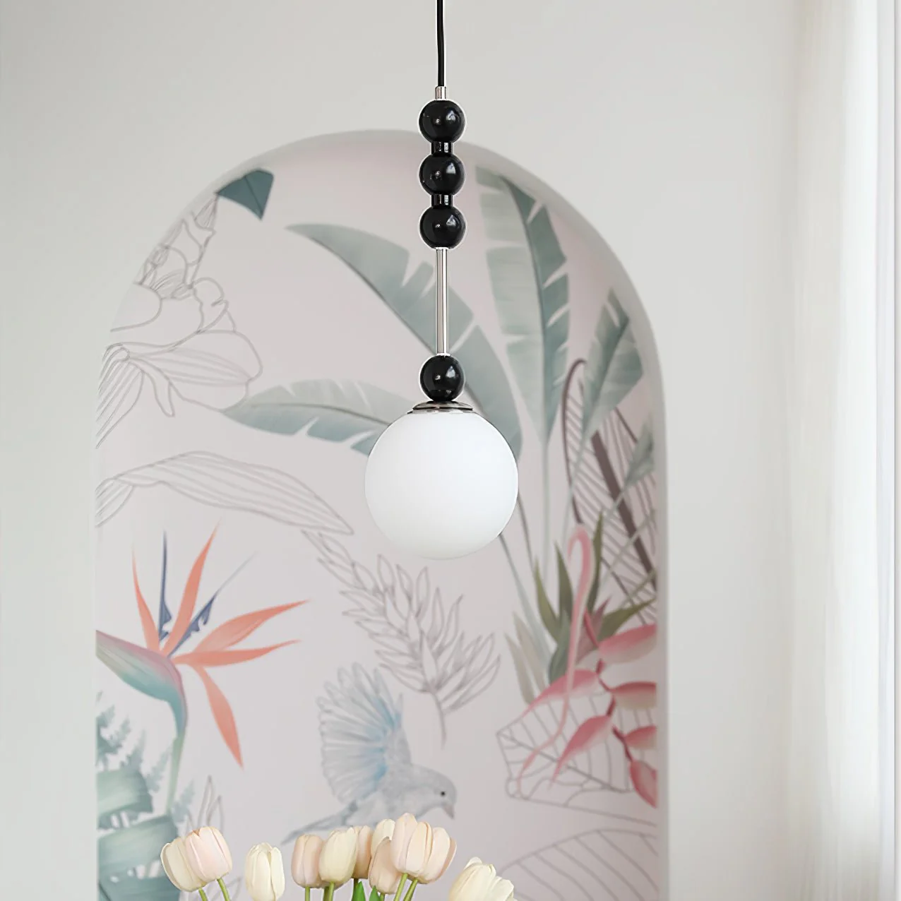 Aeris Minimalist Wood Pendant Lamp - Image 22