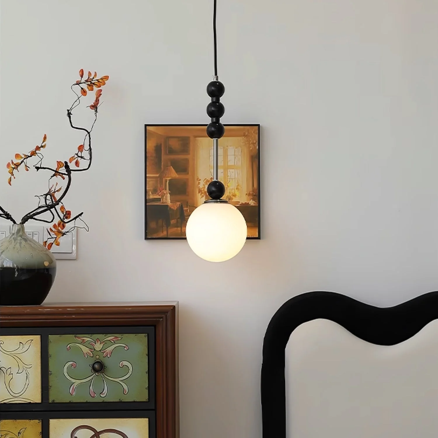 Aeris Minimalist Wood Pendant Lamp - Image 23