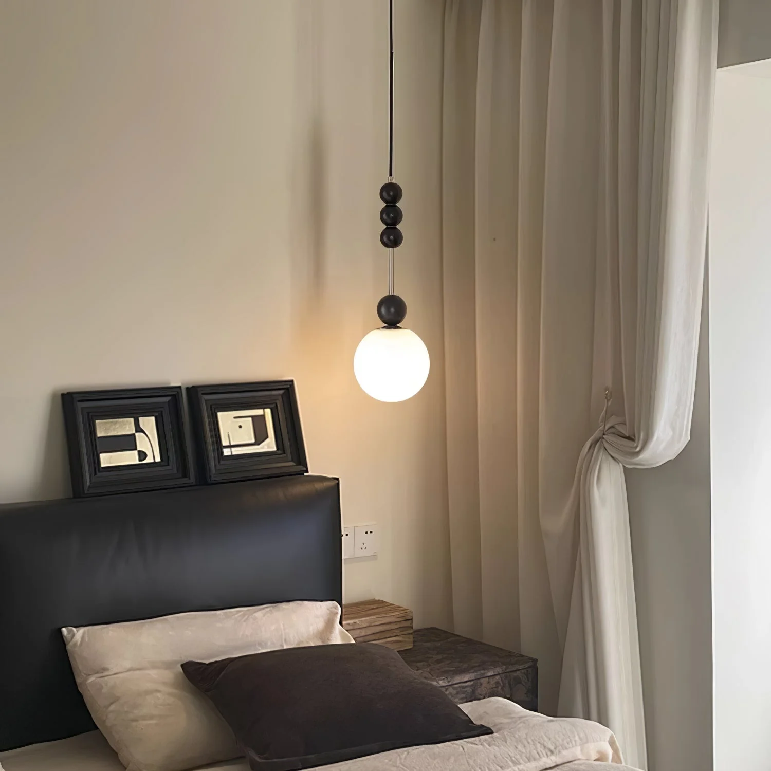 Aeris Minimalist Wood Pendant Lamp - Image 28