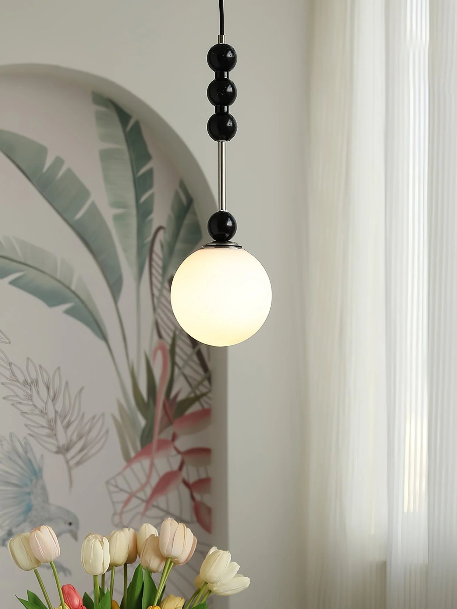 Aeris Minimalist Wood Pendant Lamp - Image 29