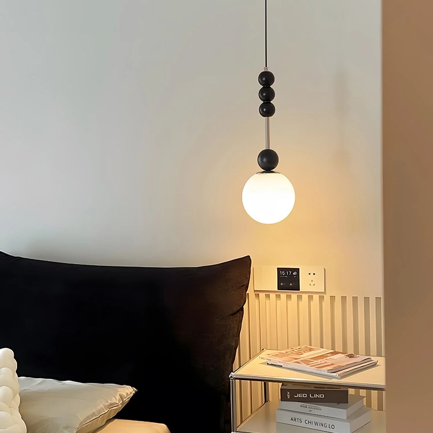 Aeris Minimalist Wood Pendant Lamp - Image 3
