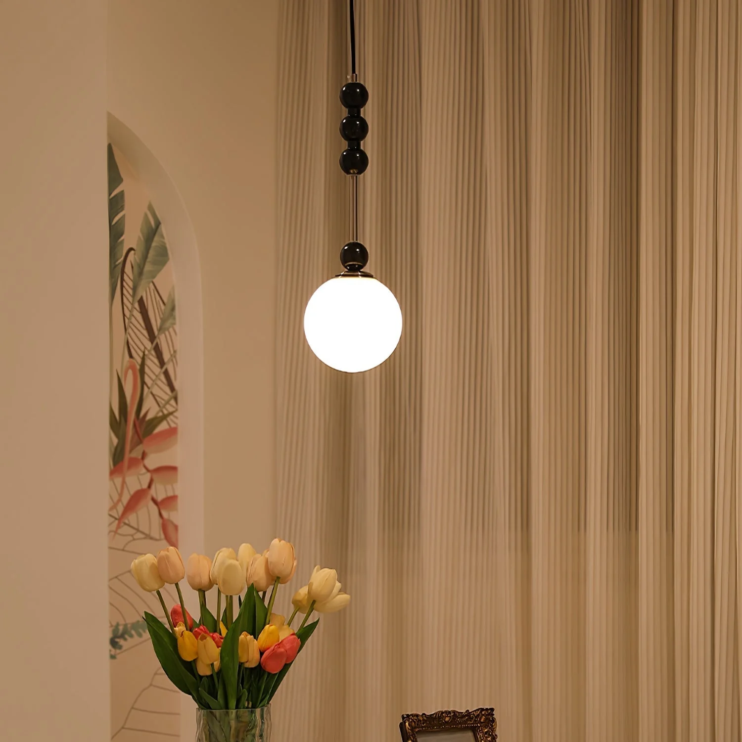Aeris Minimalist Wood Pendant Lamp - Image 31