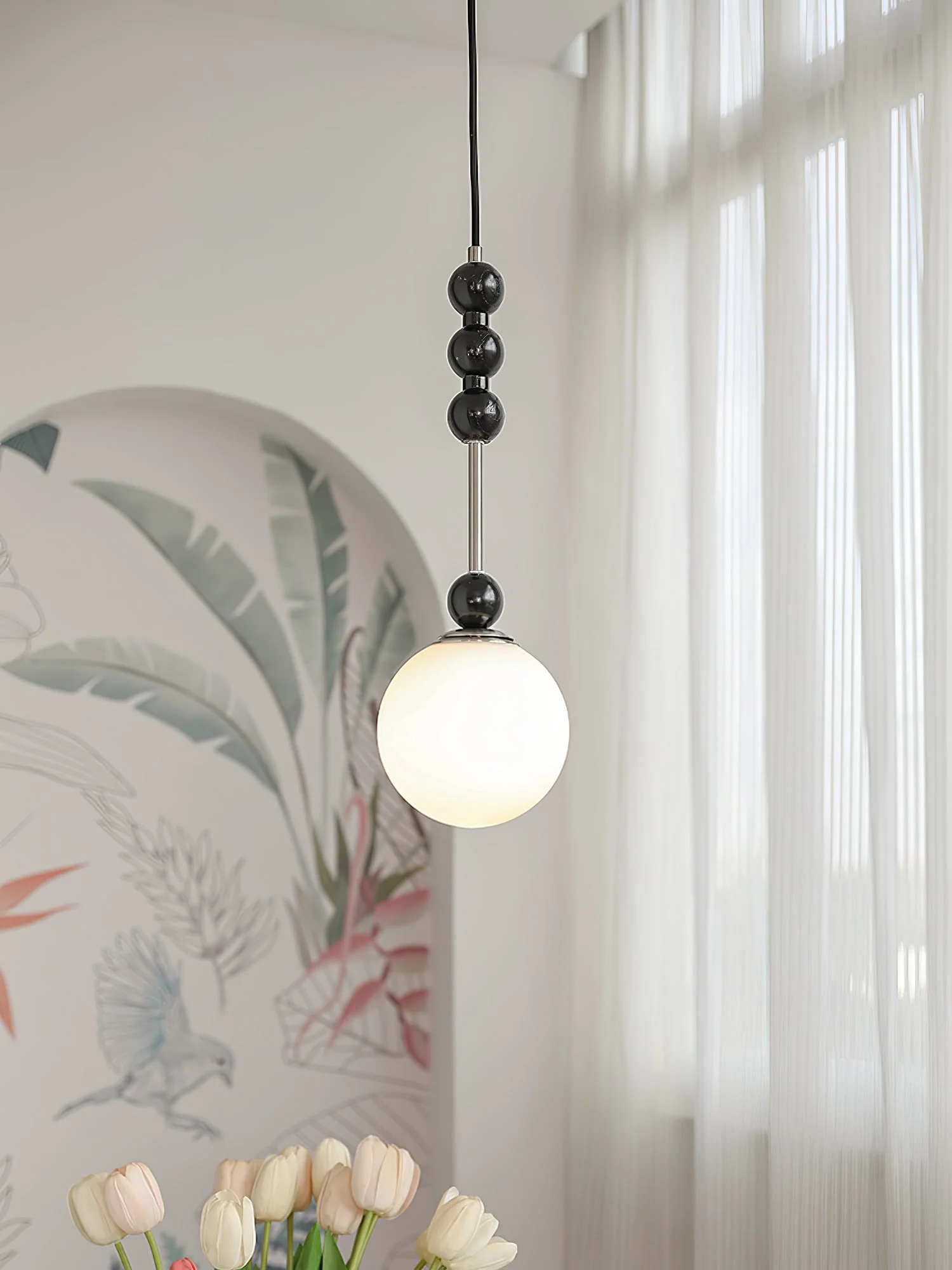Aeris Minimalist Wood Pendant Lamp - Image 32