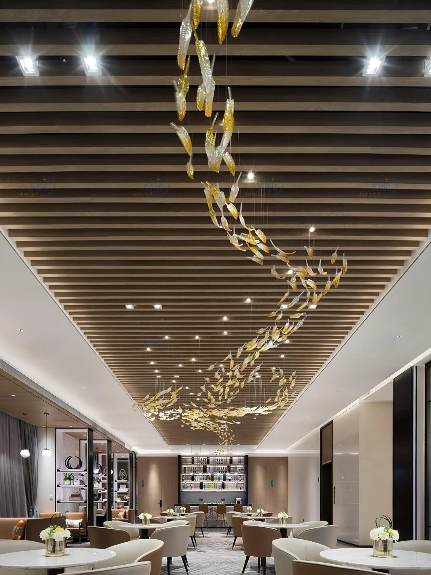 Aetherial Glass Leaf Chandelier - Image 11