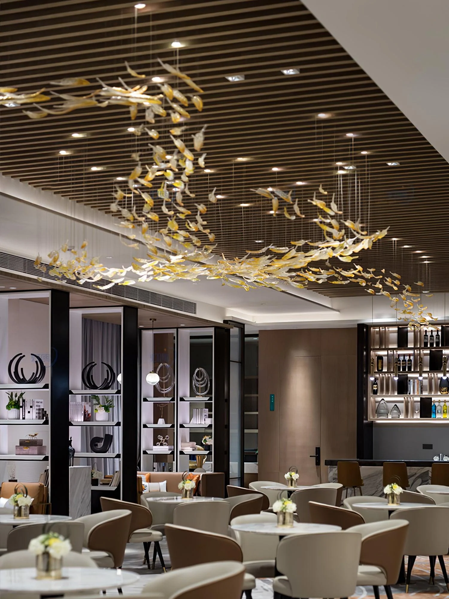 Aetherial Glass Leaf Chandelier - Image 14