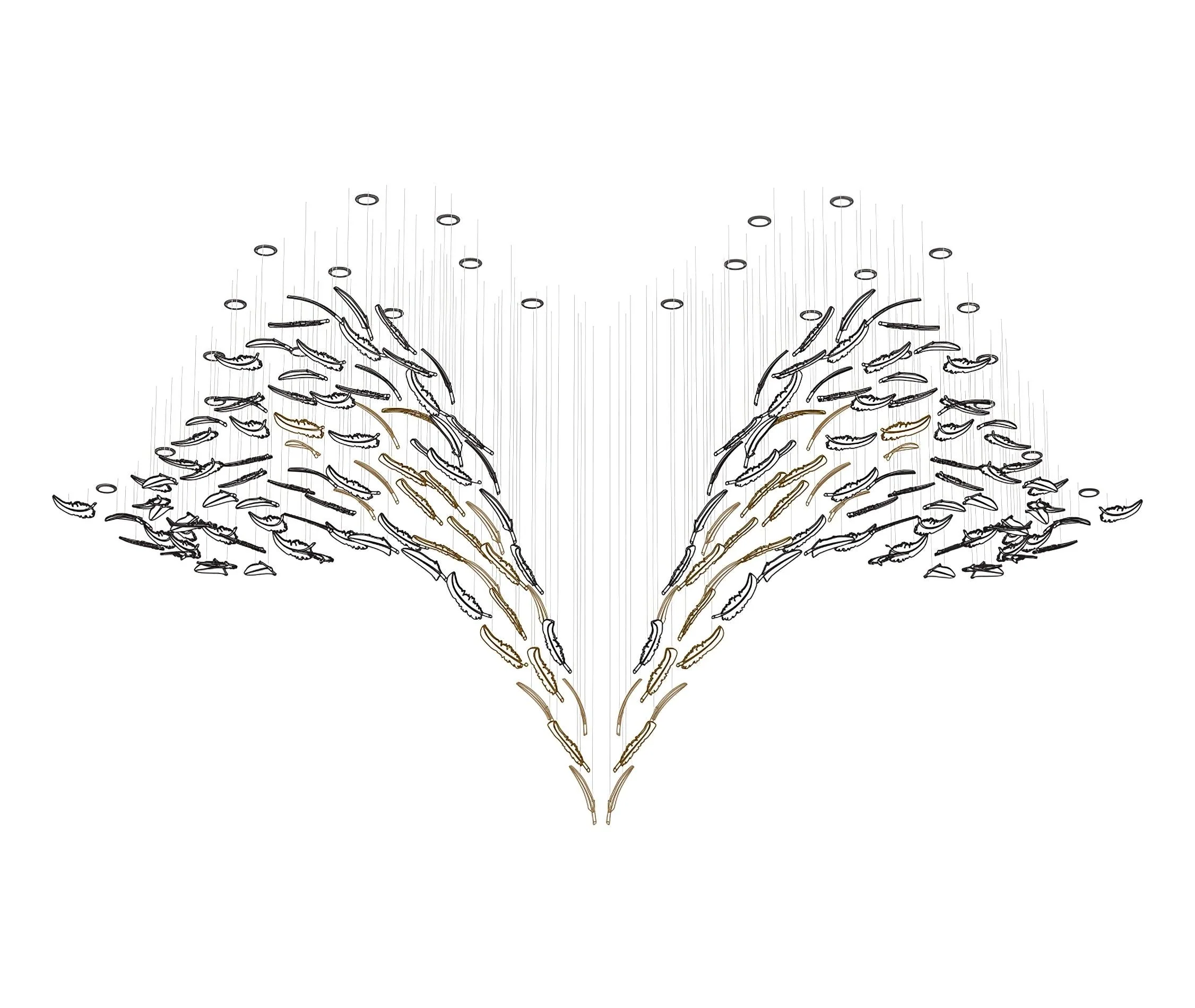 Aetherial Glass Leaf Chandelier - Image 17