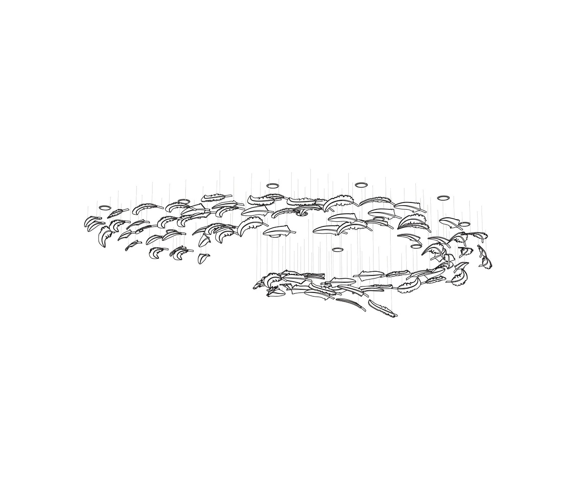 Aetherial Glass Leaf Chandelier - Image 21