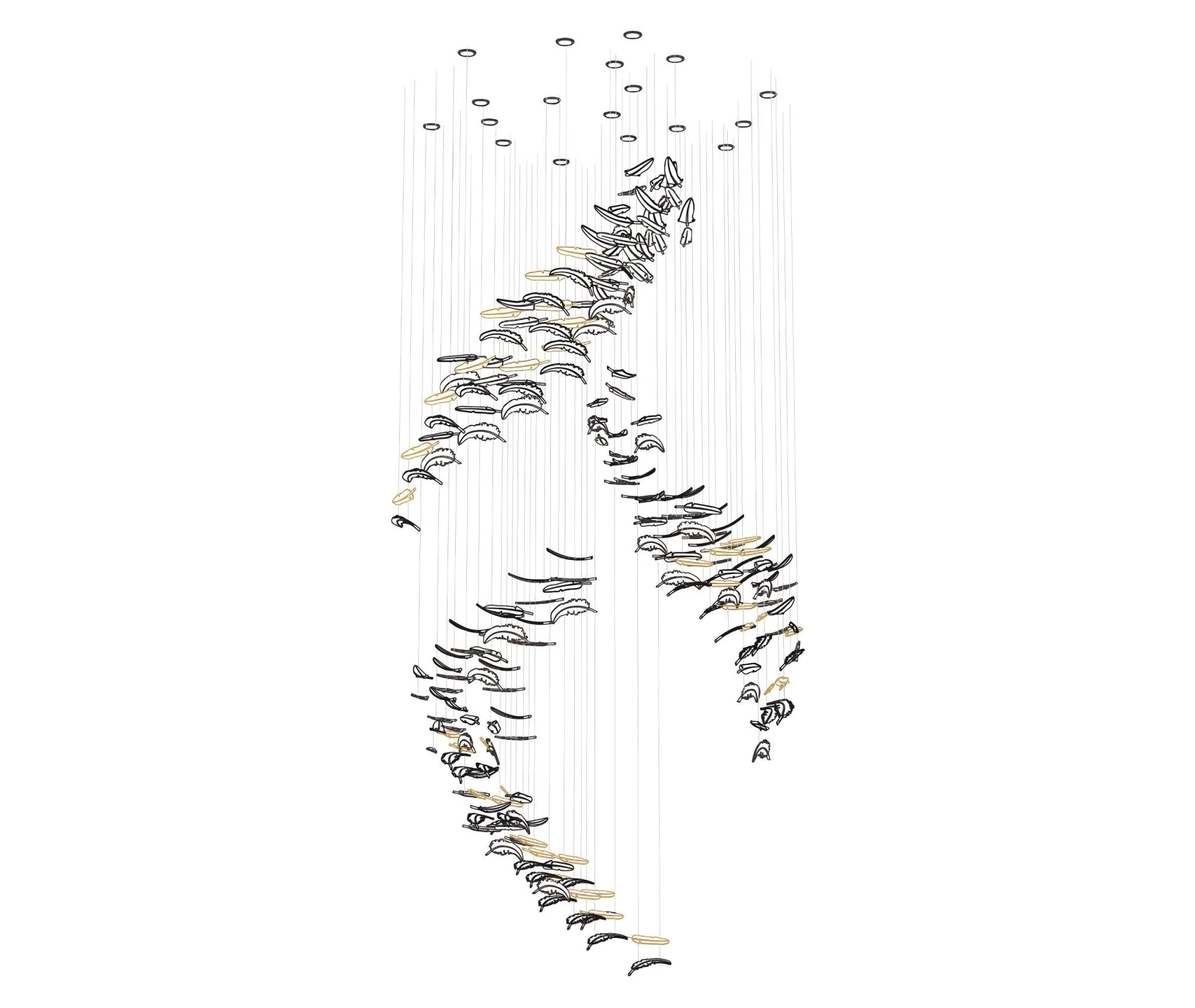Aetherial Glass Leaf Chandelier - Image 22