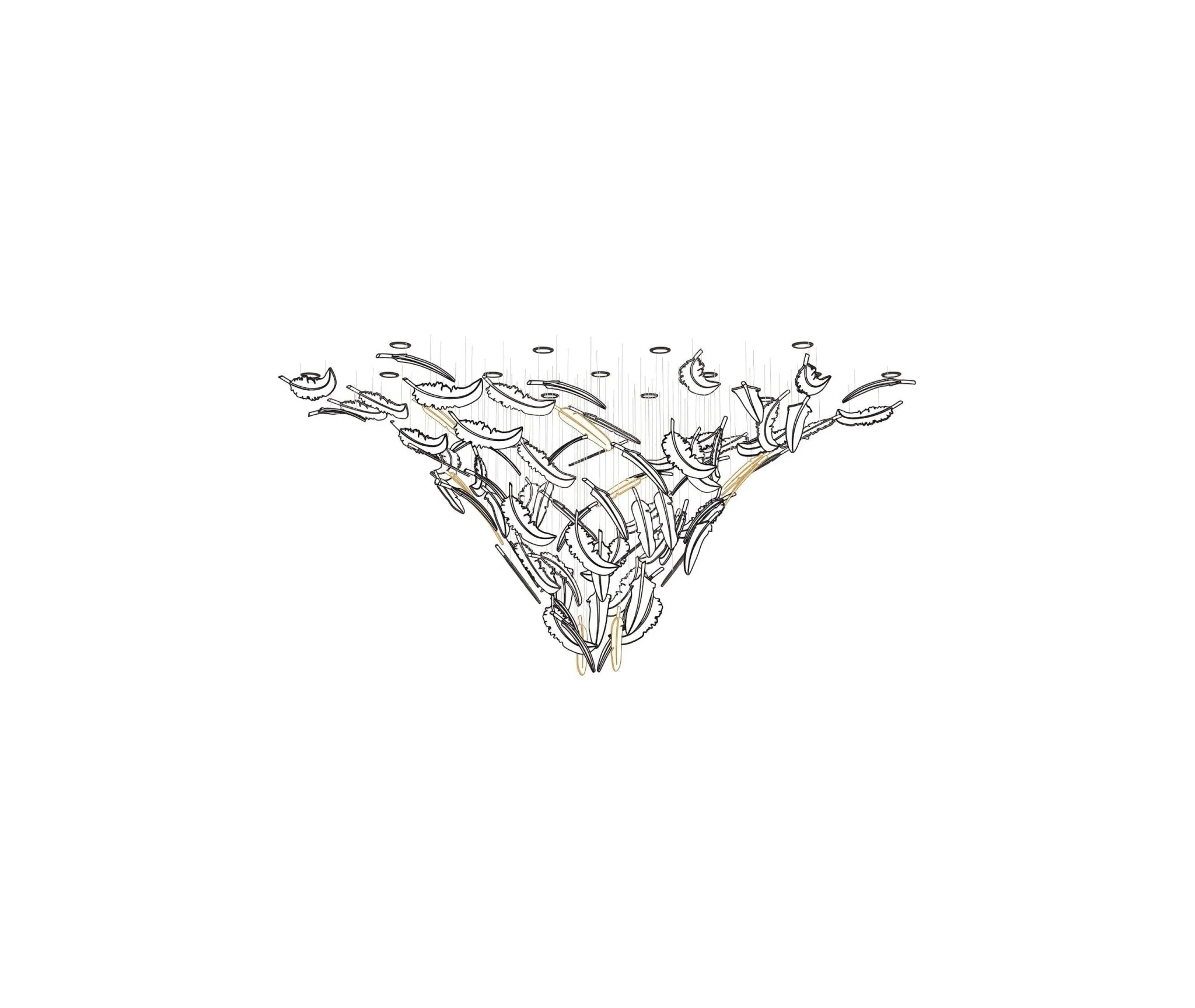 Aetherial Glass Leaf Chandelier - Image 24