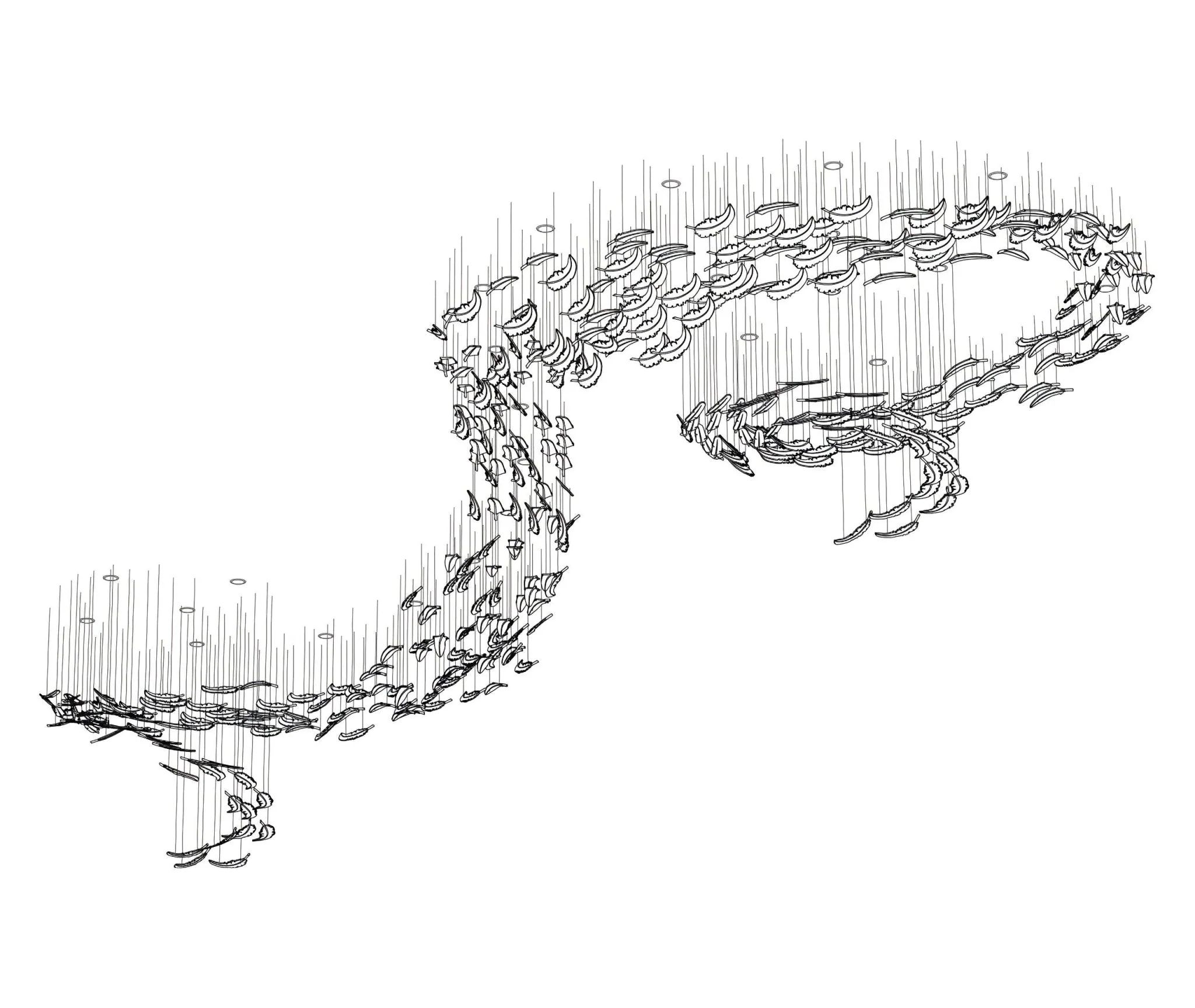 Aetherial Glass Leaf Chandelier - Image 26