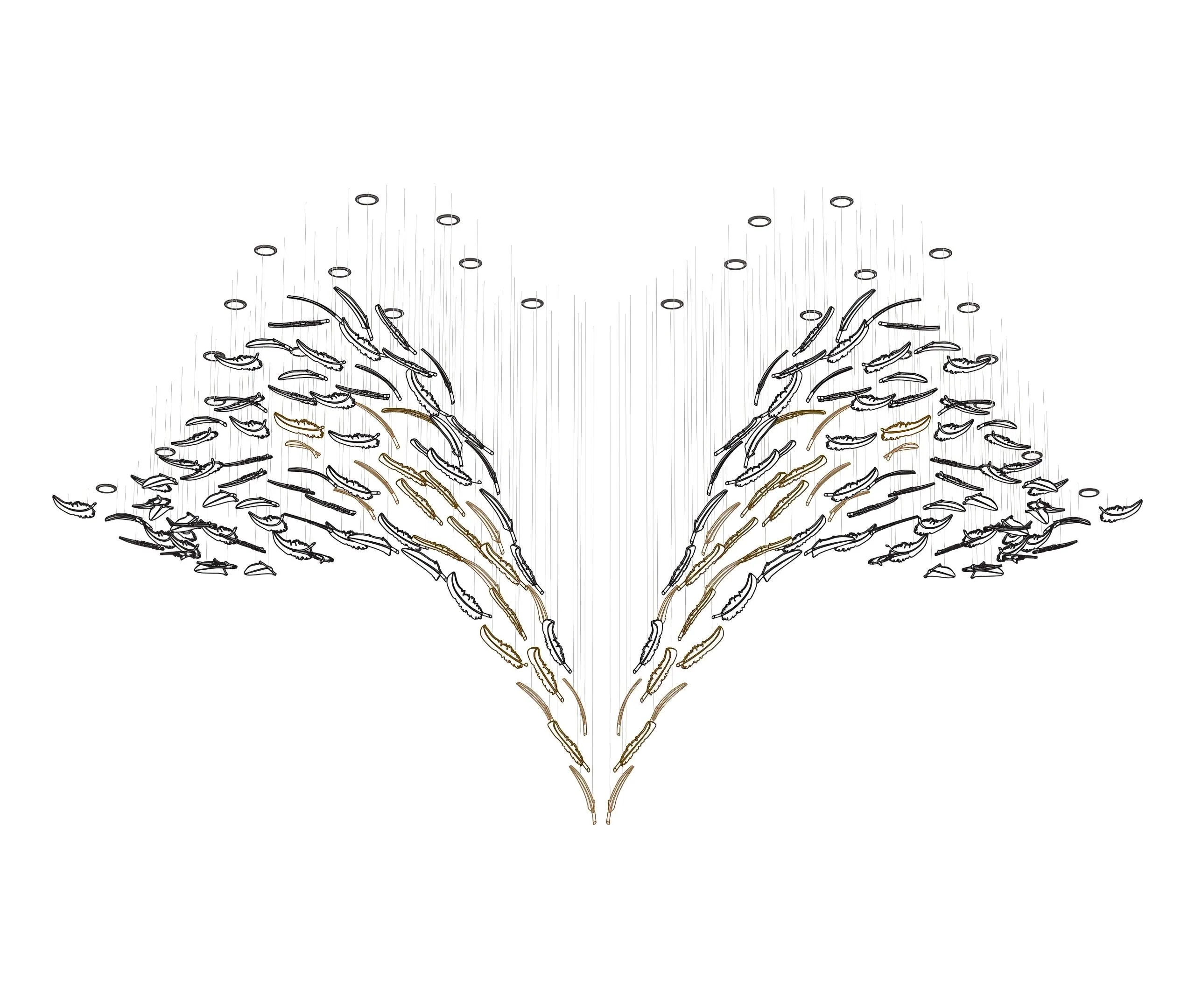 Aetherial Glass Leaf Chandelier - Image 30