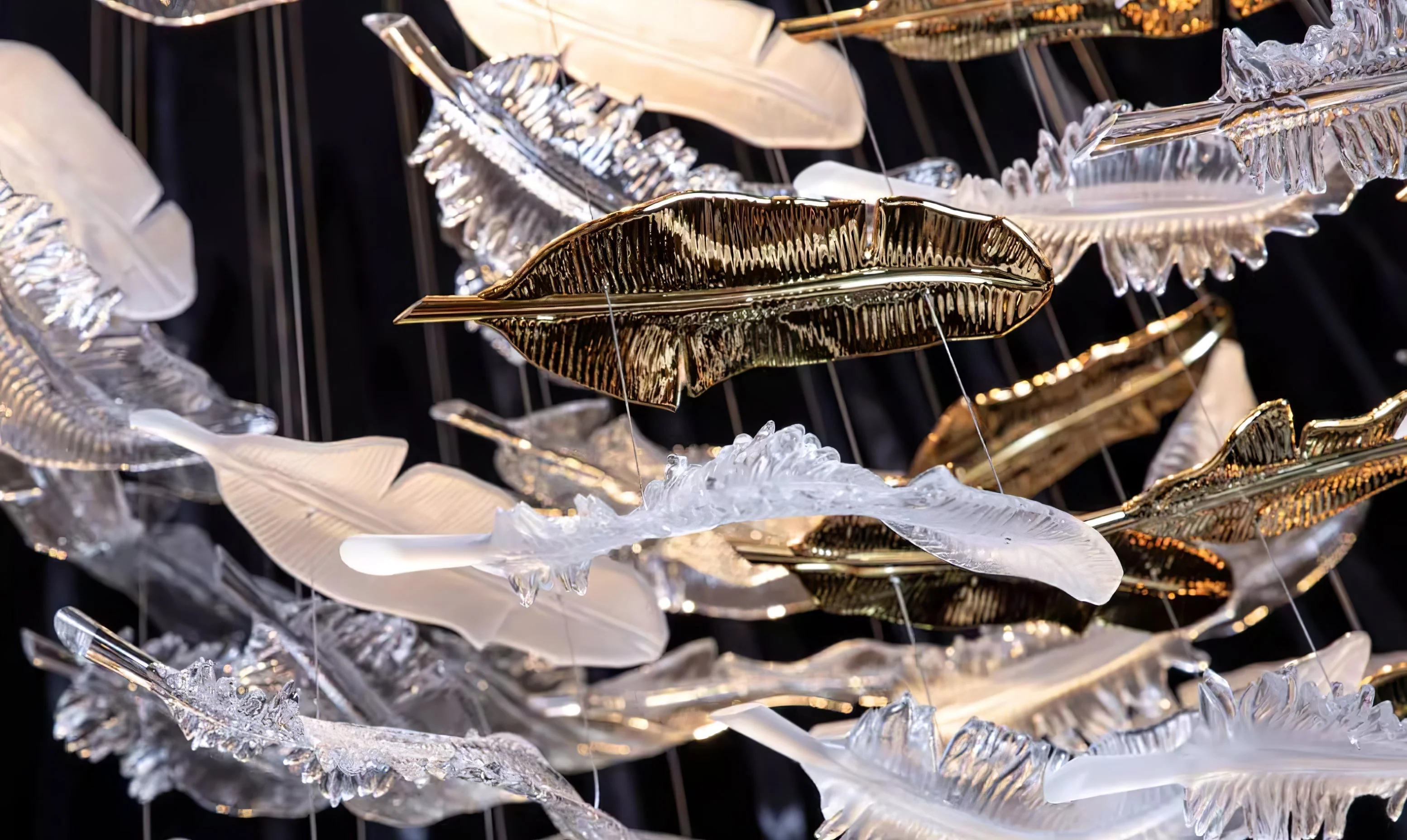 Aetherial Glass Leaf Chandelier - Image 35