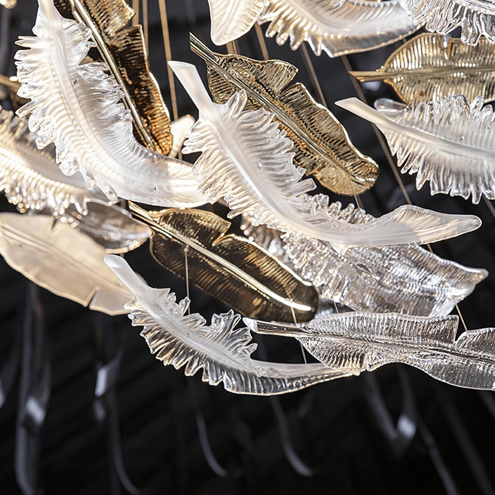Aetherial Glass Leaf Chandelier - Image 39