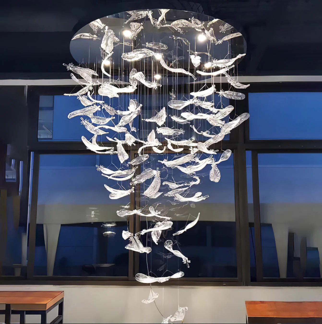 Aetherial Glass Leaf Chandelier - Image 46