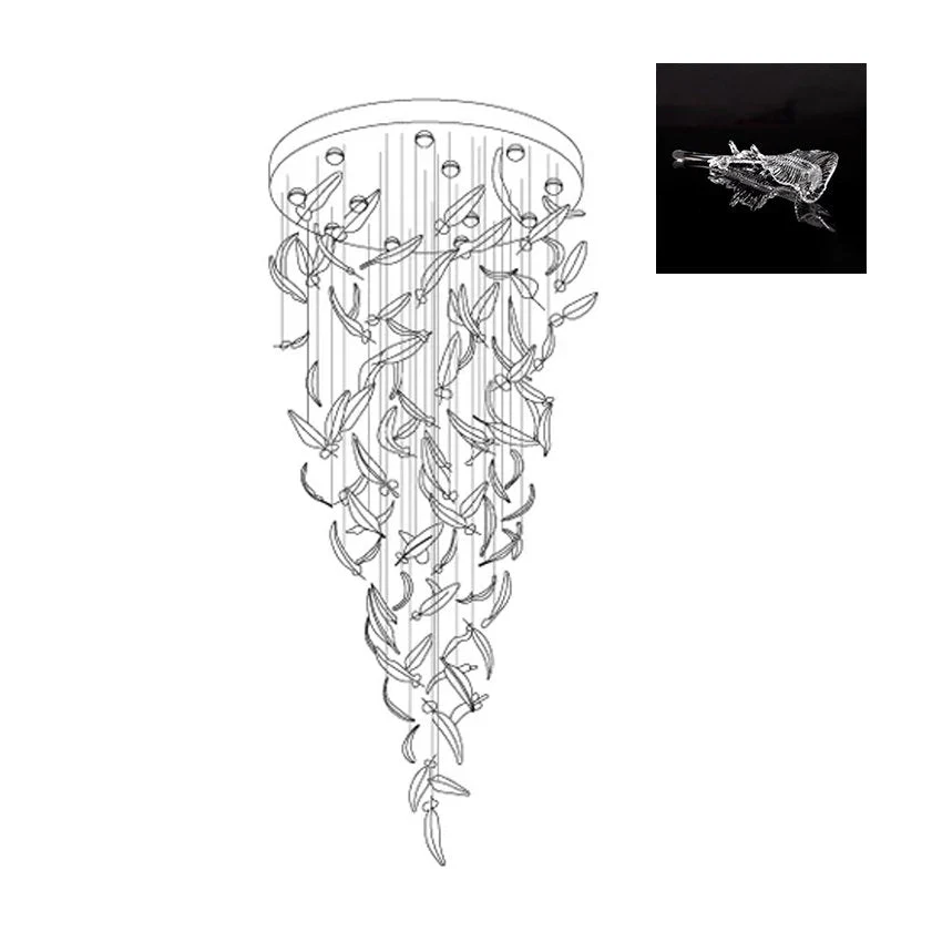 Aetherial Glass Leaf Chandelier - Image 49