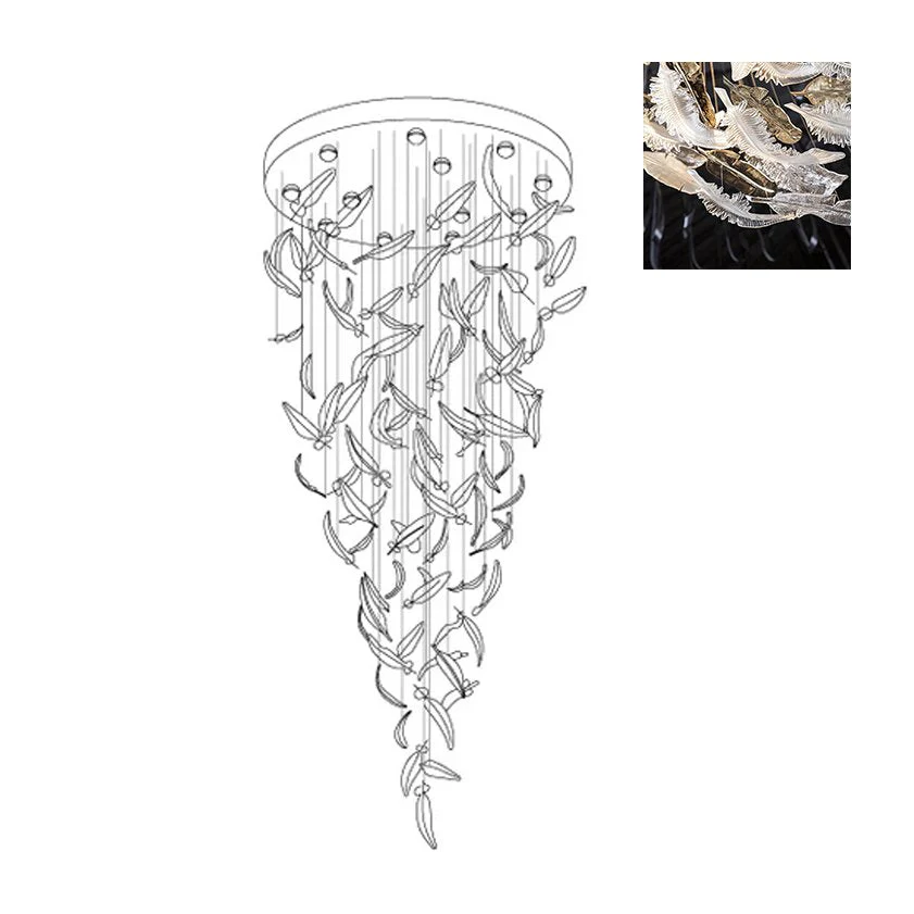 Aetherial Glass Leaf Chandelier - Image 50