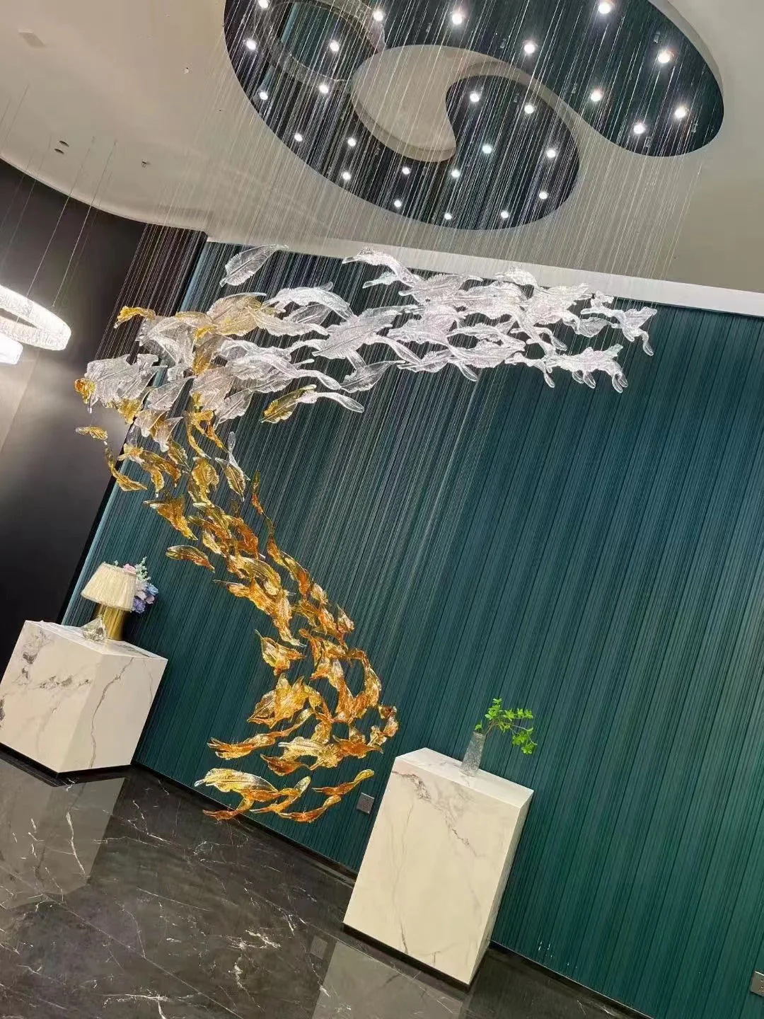 Aetherial Glass Leaf Chandelier - Image 51